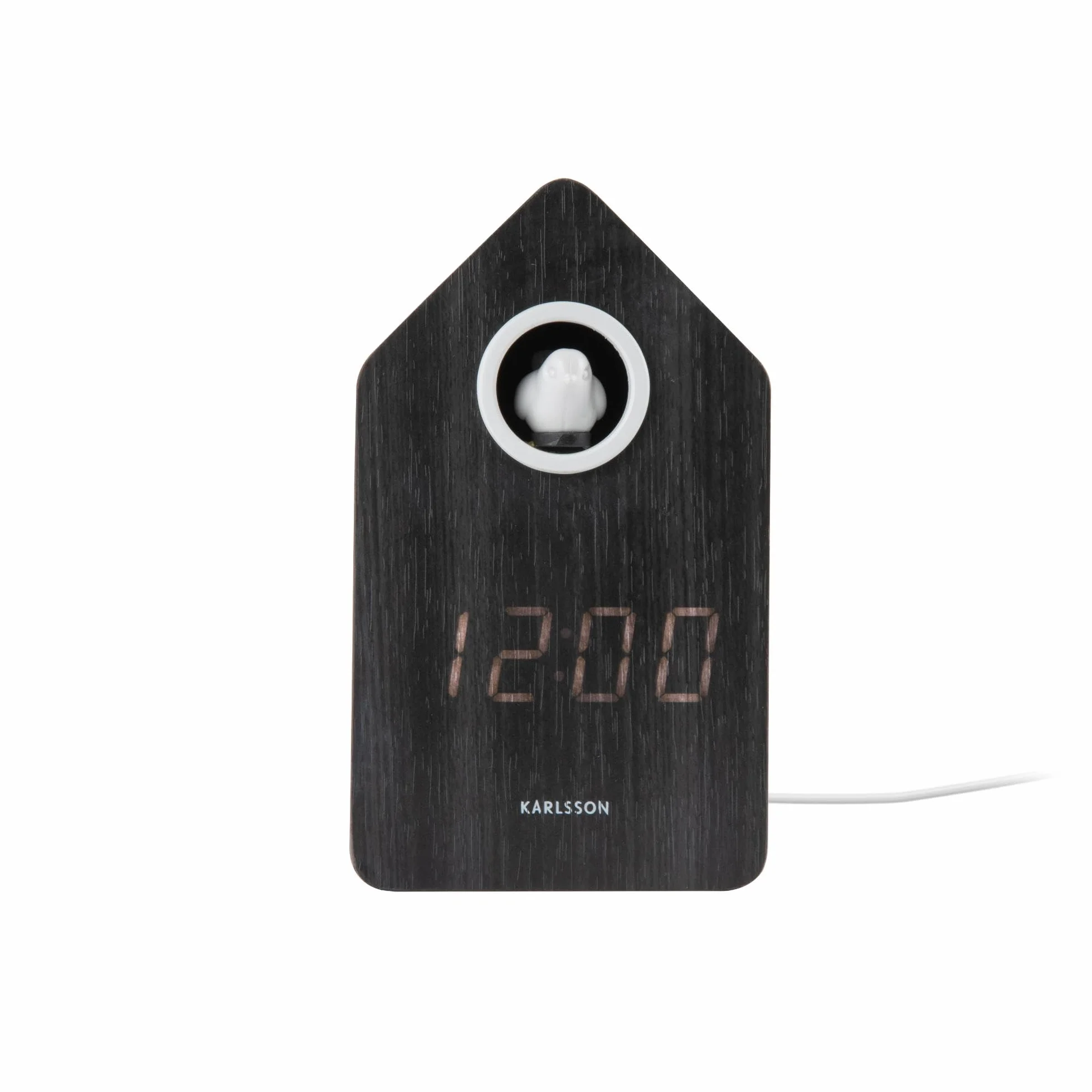 Karlsson Réveil Coucou Alarm LED Noir