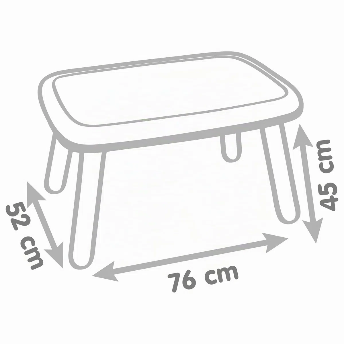 Smoby - Kid Table - Mobilier pour Enfant - Dès 18 Mois - Intérieur et Extérieur - 880406 Vert/Beige