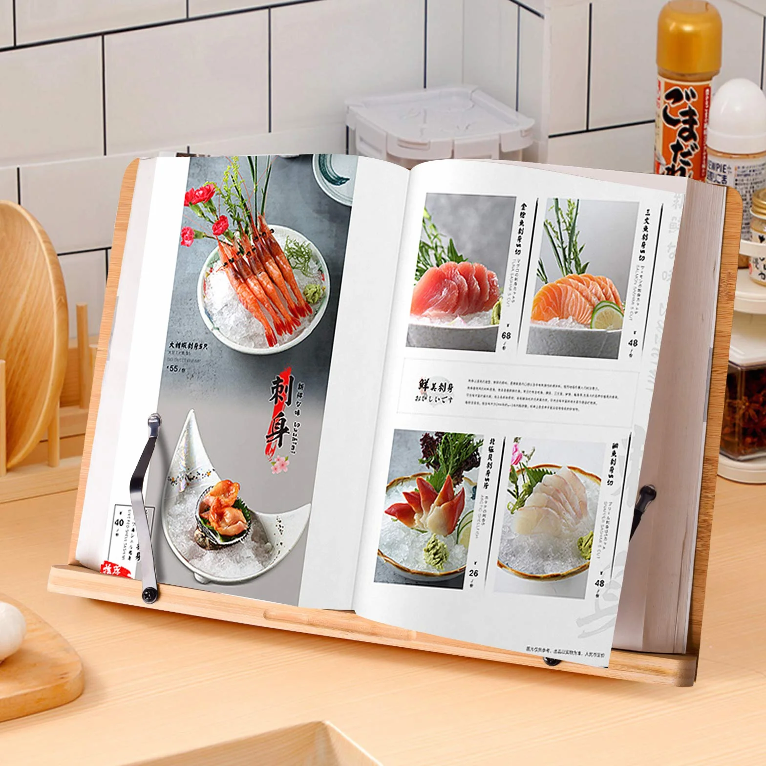 wishacc Support de livre XL - Grande taille 39,1 x 27,9 cm