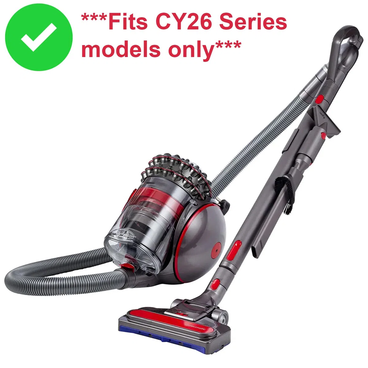 Spares2go Pneumatique Outil de tête de Brosse à Sol pour Dyson CY26 Cinetic Animal Ball Aspirateur