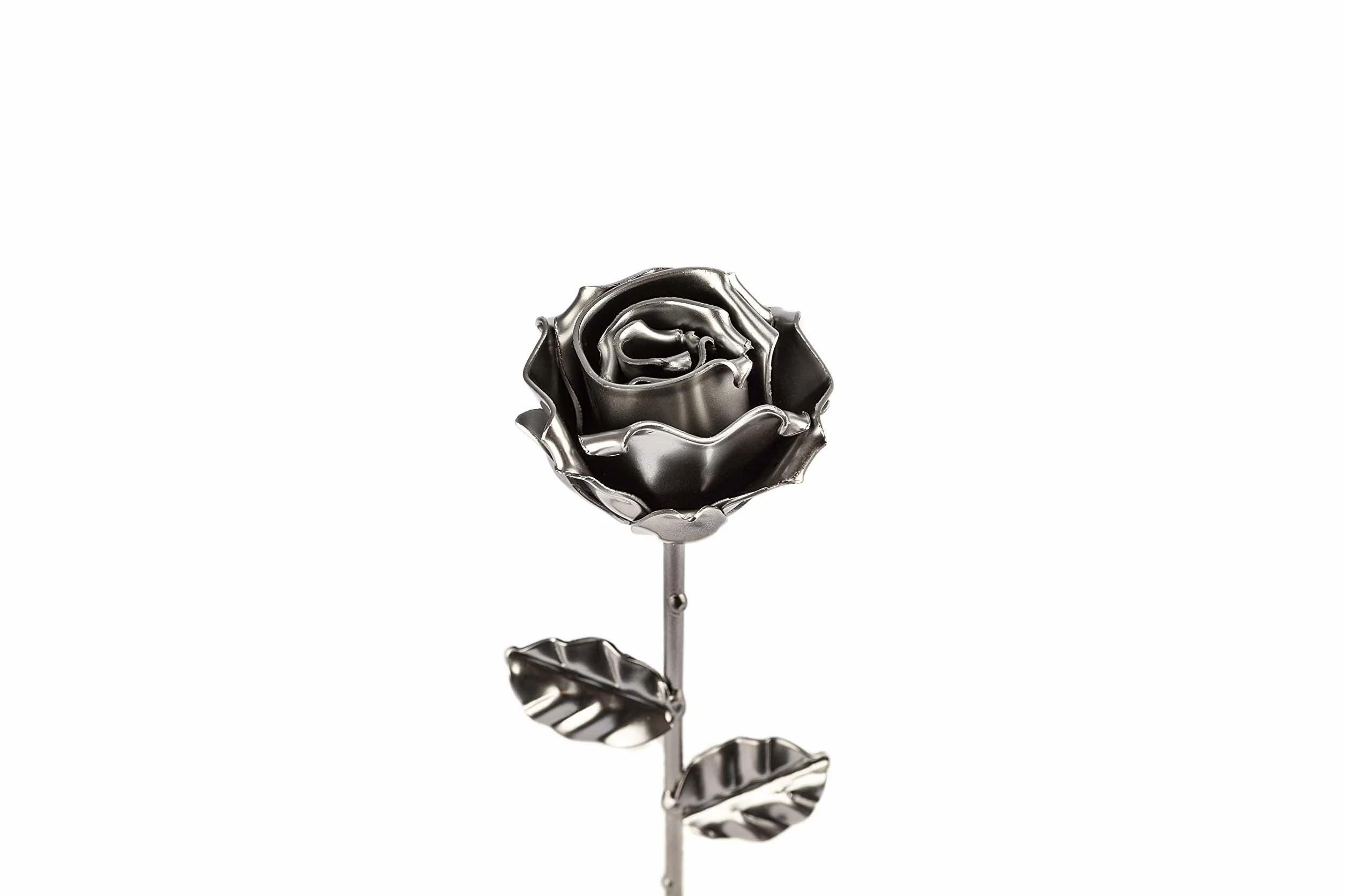 Rose Éternelle en Fer Forgée à la Main Argent Forging Art Bcn