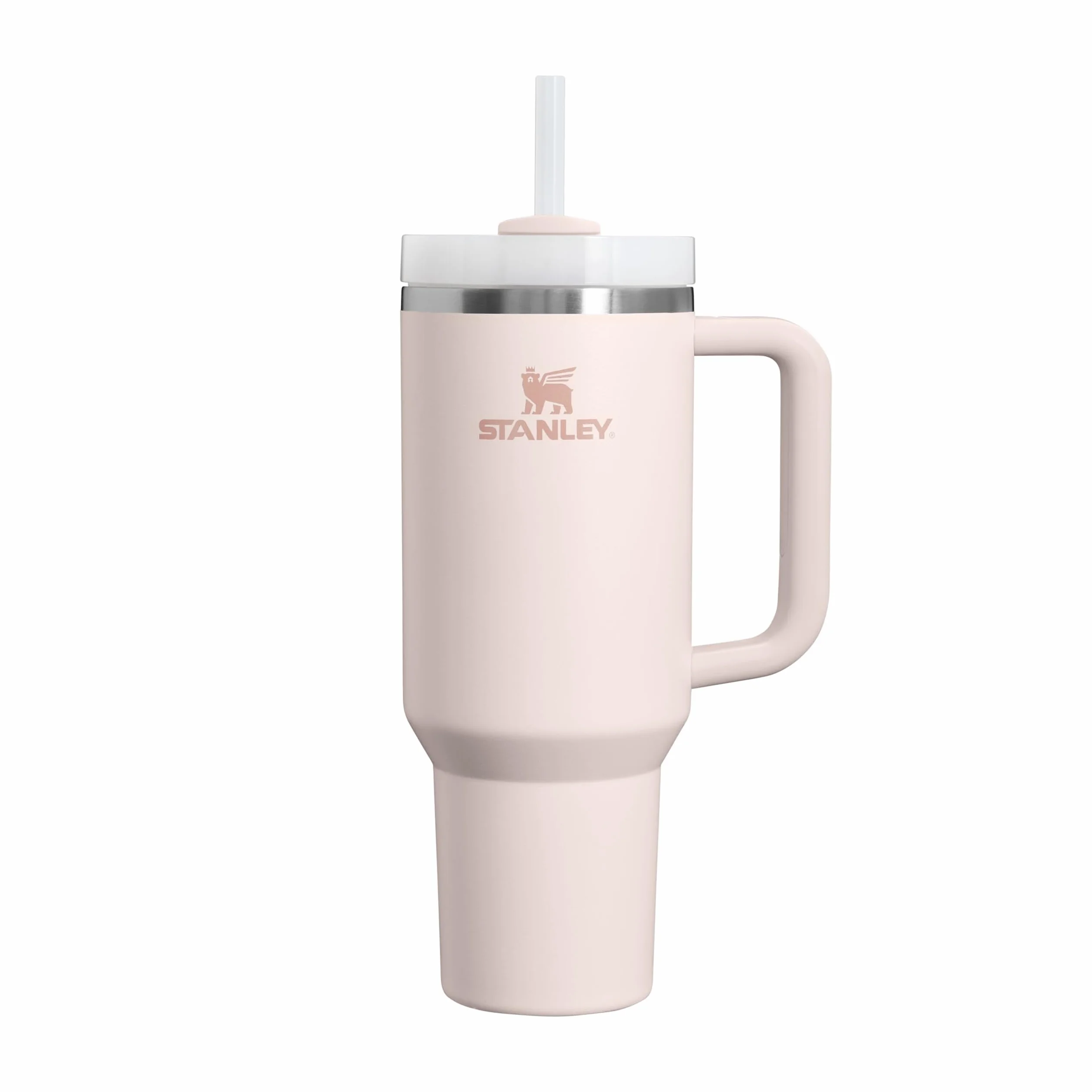 STANLEY 1913 Quencher H2.0 FlowState Mug Isotherme avec Paille 1.2L - Froid Pendant 11 Heures - Glacé Pendant 48 Heures - Thermos Lavable au Lave-Vaisselle - Gourde Inox Sans BPA - Rose Quartz