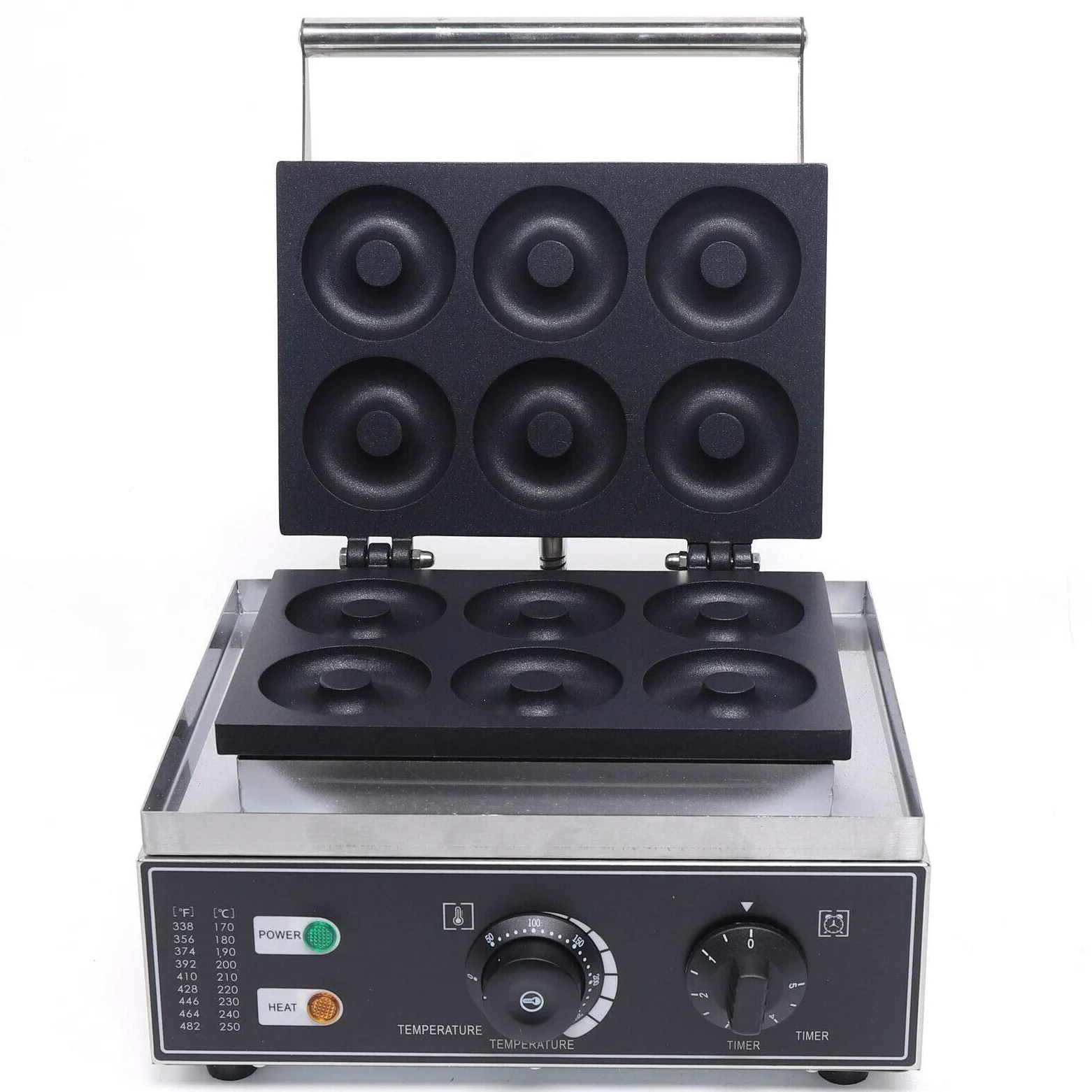 DHL Lot de 6 machines à donuts électriques 1550 W