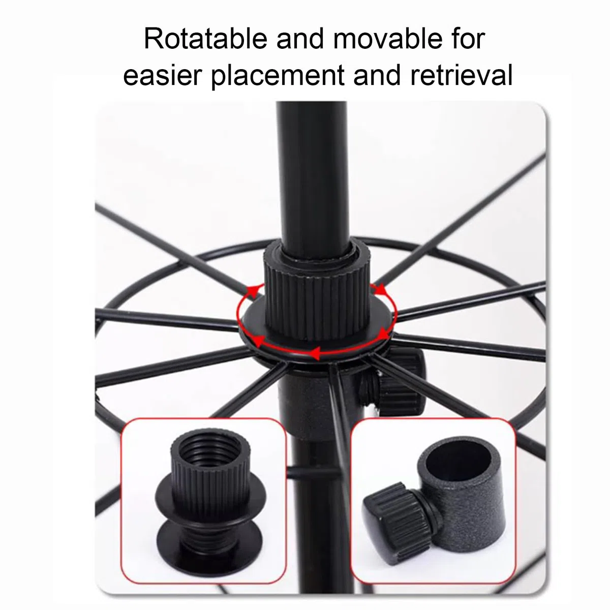 Présentoir Rotatif à 7 Niveaux,Etagère En Métal,Pour Porte-Clés,Bijoux,Événements Et Magasins,Mobile Et Réglable,Étagères Verticales Pour Les Magasins De Détail Et Les Supermarchés,Noir