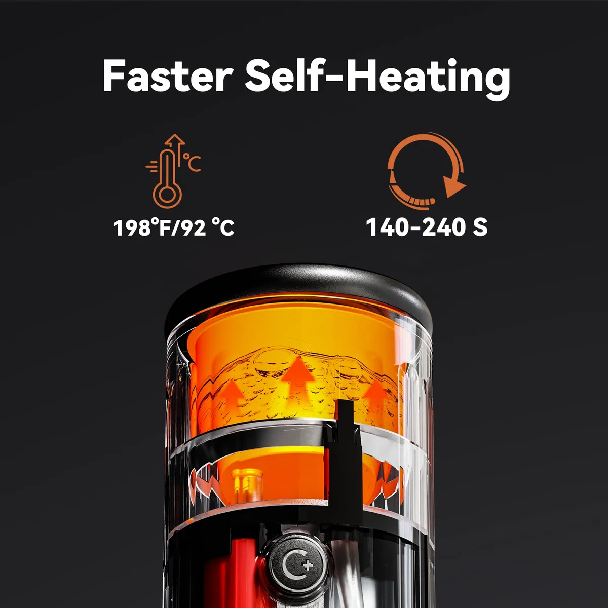 CERA+ Machine Espresso Portable Autochauffante,Jusqu'à 8 Tasses par Charge 20 Bar,3*4500mAh,CERApresso Compatible Capsules NS & Café Moulu,Machine à Café Électrique pour Camping,Bureau&Voiture/Voyage