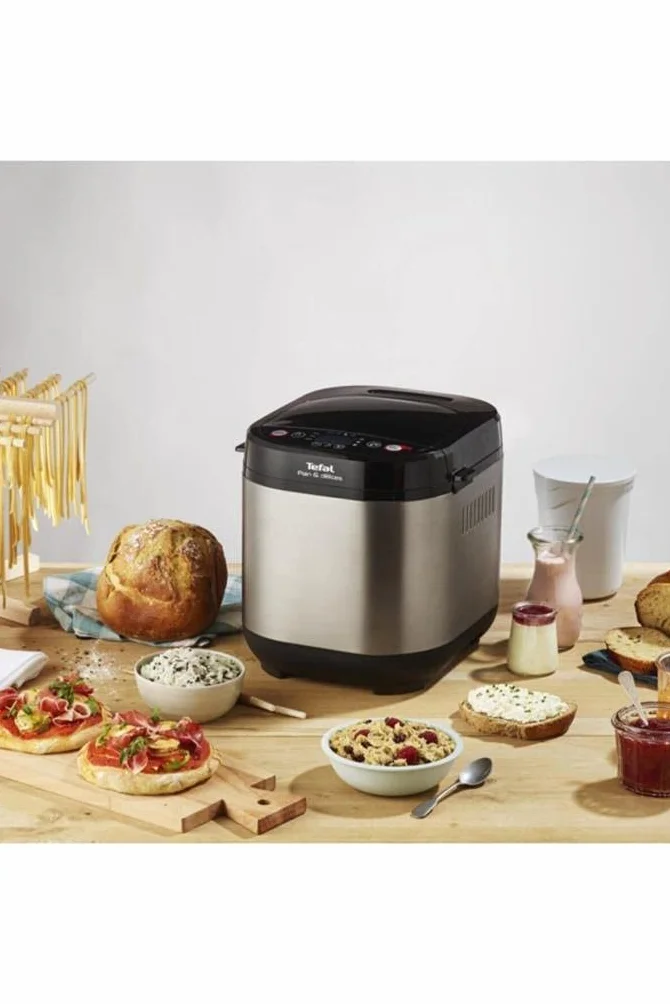 Machine à pain Tefal PF240E38, noir/acier inoxydable