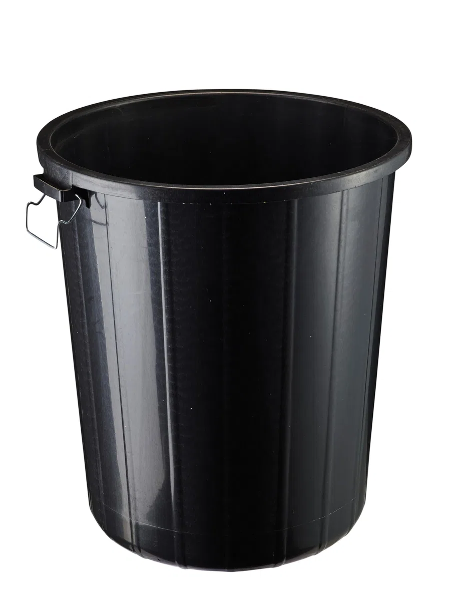 ROSSIGNOL Poubelle de rue avec couvercle. Capacité 85L, Système de verrouillage, Poubelle grande contenance, Idéal pour les déchets extérieurs RONDO