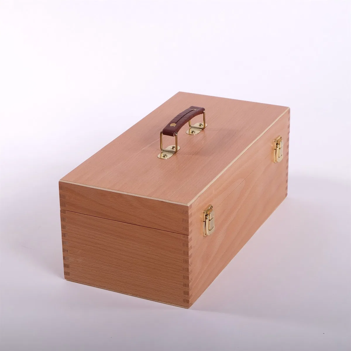 Art-Star Boîte à ustensiles | 40 cm, Bois de hêtre | boîte à pinceaux, boîte à Peinture, Coffret dartiste en Bois, de Rangement, boîte de tri, à Couture, à Outils
