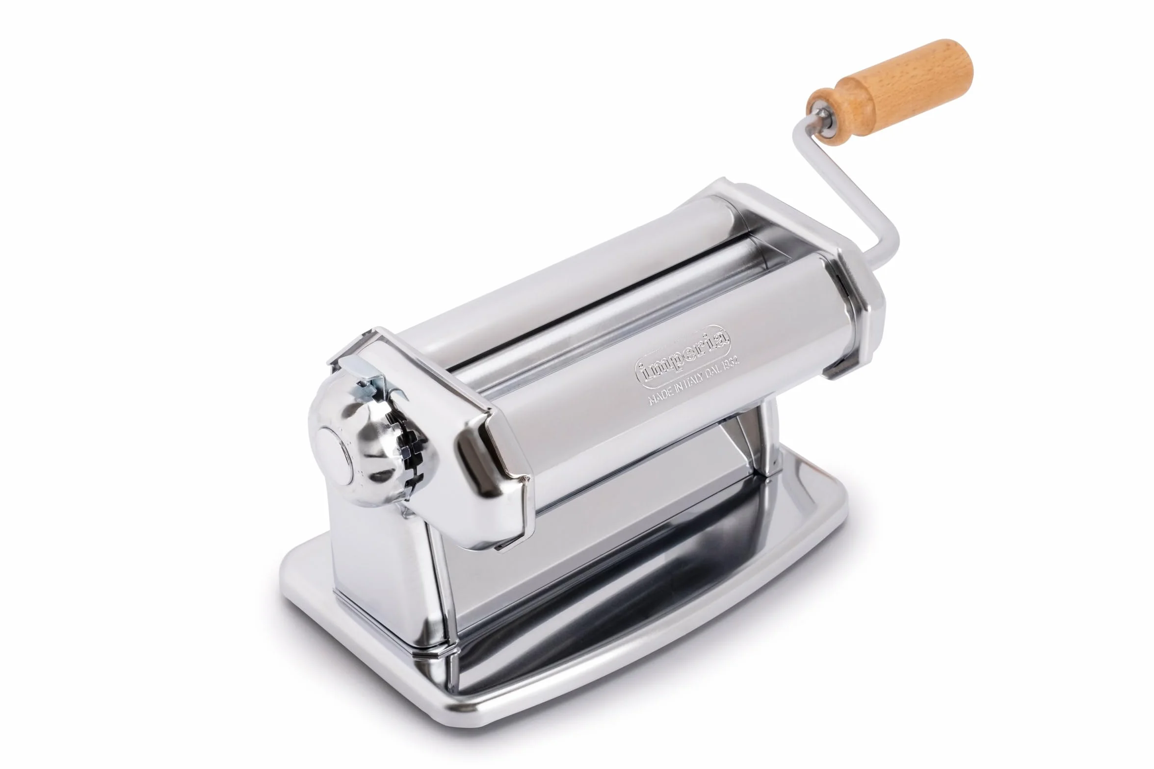 Imperia Laminoir Ligne Classique. Machine à pâtes. 100% Fabriquè en Italie. Machine à pâtes fraîches en acier. Laminoir manuel avec manivelle. Créez votre propre feuille de pâte.