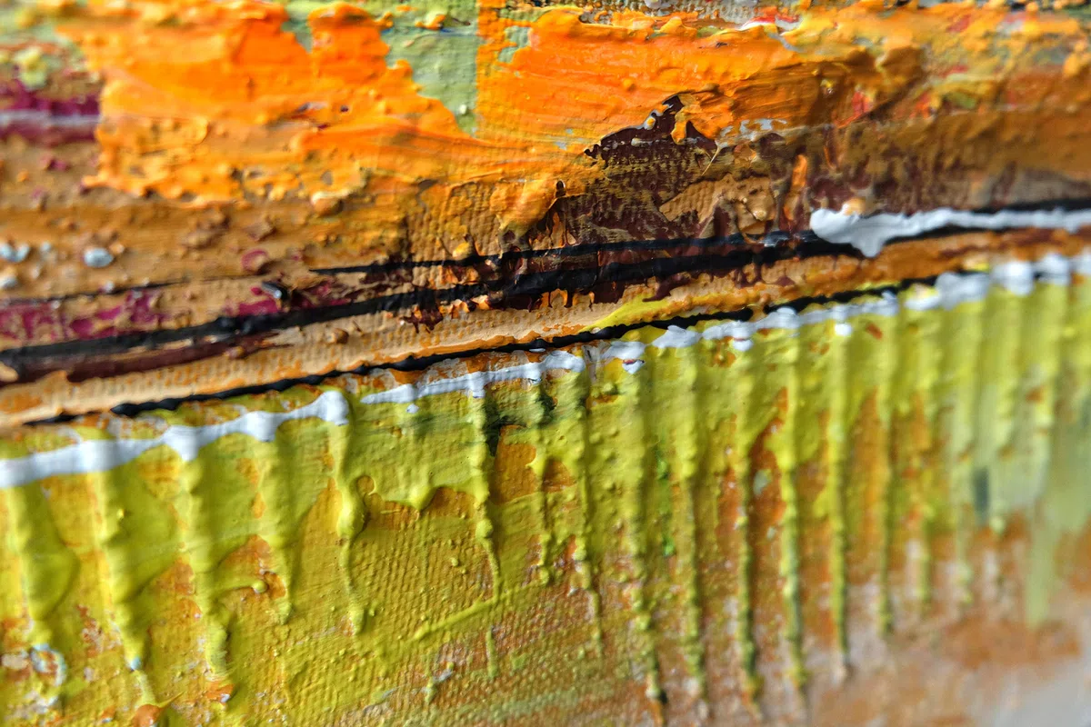 Monica Mirafiori I 140x70 cm I Tableau Peint à la Main I Modèles Tableau I Peintre Moderne I Tableaux Peintures I Toile sur Cadre en Bois