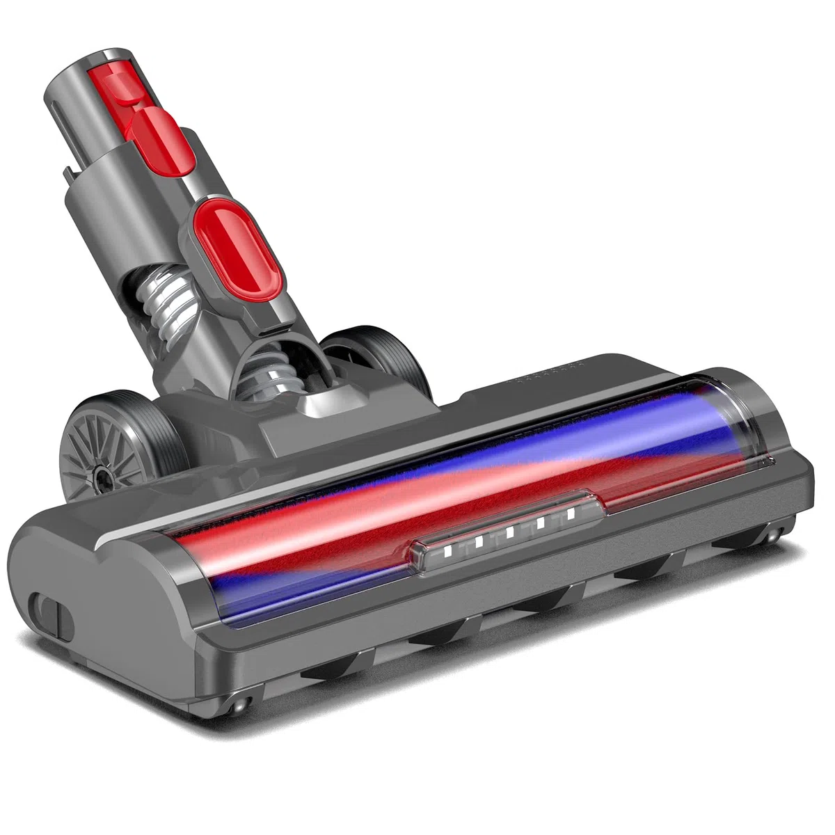 Brosse avec rouleau doux pour Dyson V7 V8 V10 V11 V15 Embout de sol de rechange Rouleau doux de rechange Feux avant pour sols durs comme le parquet, les sols en bois, le stratifié, les carreaux