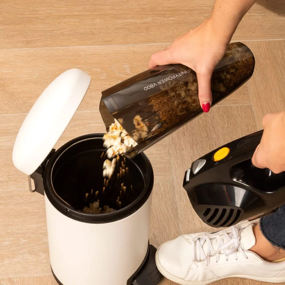 SAMBA NEWLUX- Aspirateur Balai avec Fil Vertical et à Main Mod Aspirateur Balai sans Sac 2 en 1, 800W, Léger, San Sac, Filtre HEPA, Boîte à poussière de 0.5 l.
