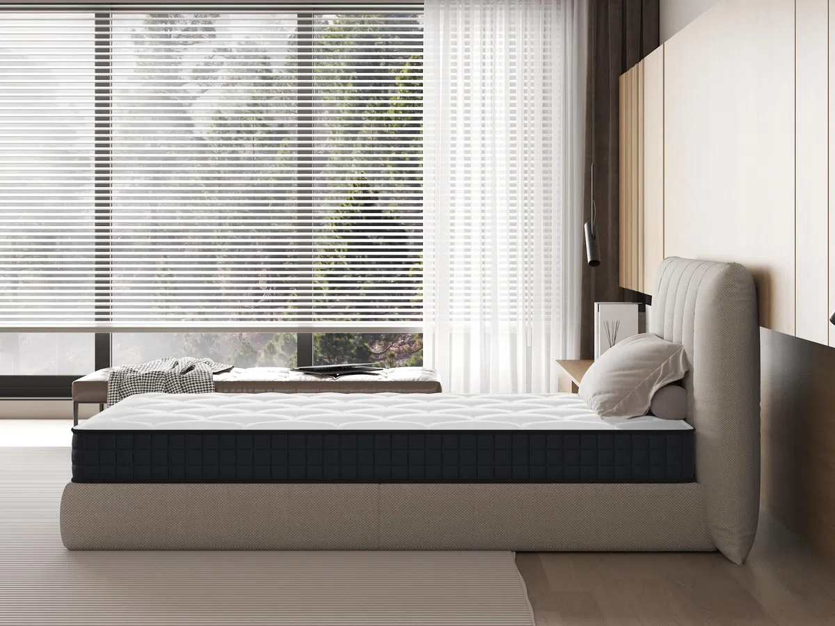Matelas 90x190CM,Epaisseur 12CM,Matelas Mousse pour 1 Personnel,Moelleux,Confortable,Respirant (90x190x12CM)
