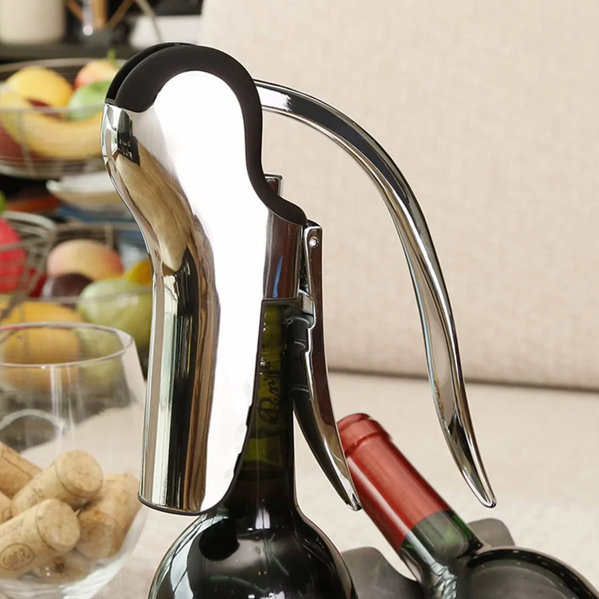 Ouvre-bouteille en acier inoxydable avec coupe-capsule intégré