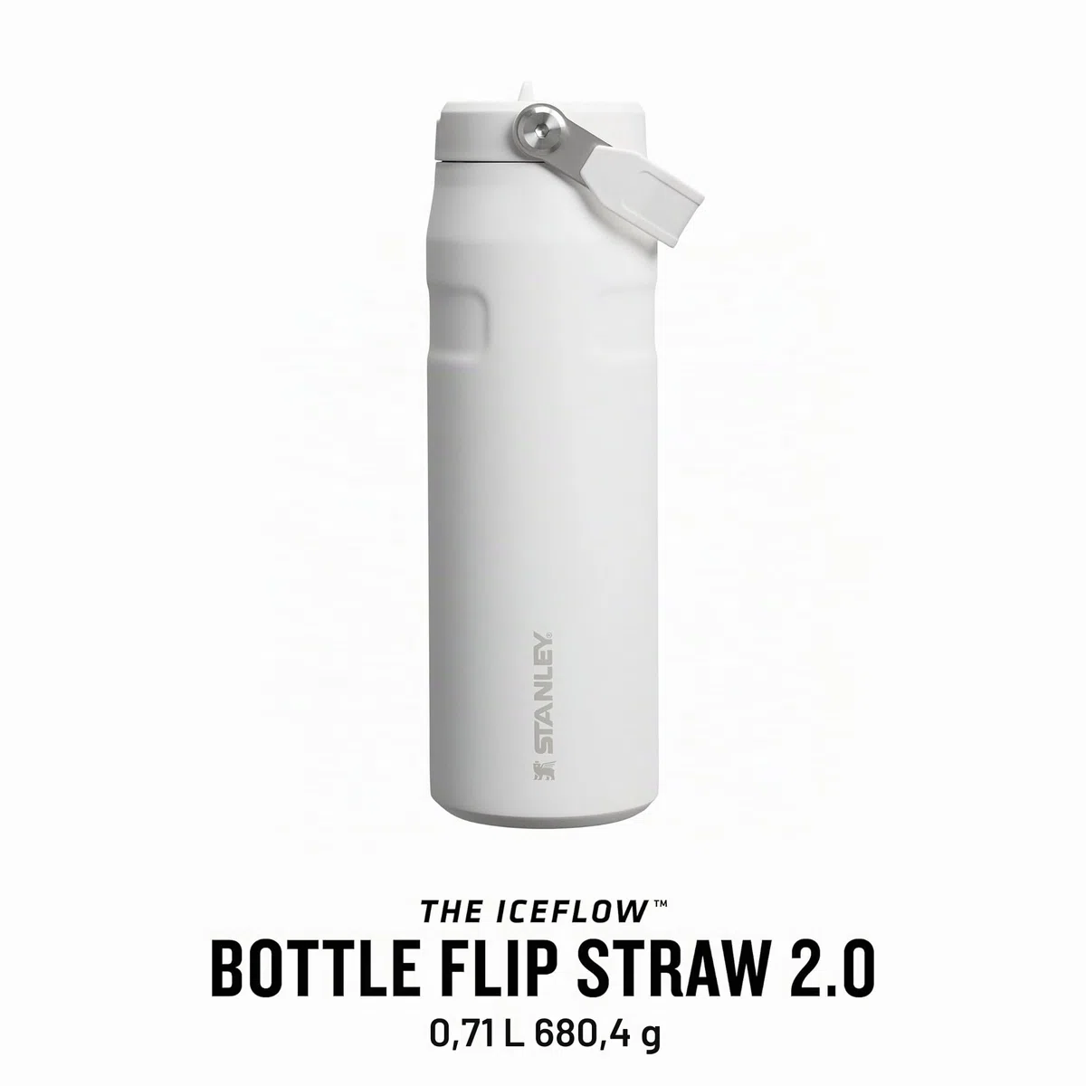 Stanley 1913 Flip Straw 2.0 Gourde Isotherme Avec Paille 0.7L - 10 Heures Froide - 2 Jours Glacée - Acier Inoxydable - Sans BPA - Etanche - Lavable Au Lave-Vaisselle - Thermos - Frost