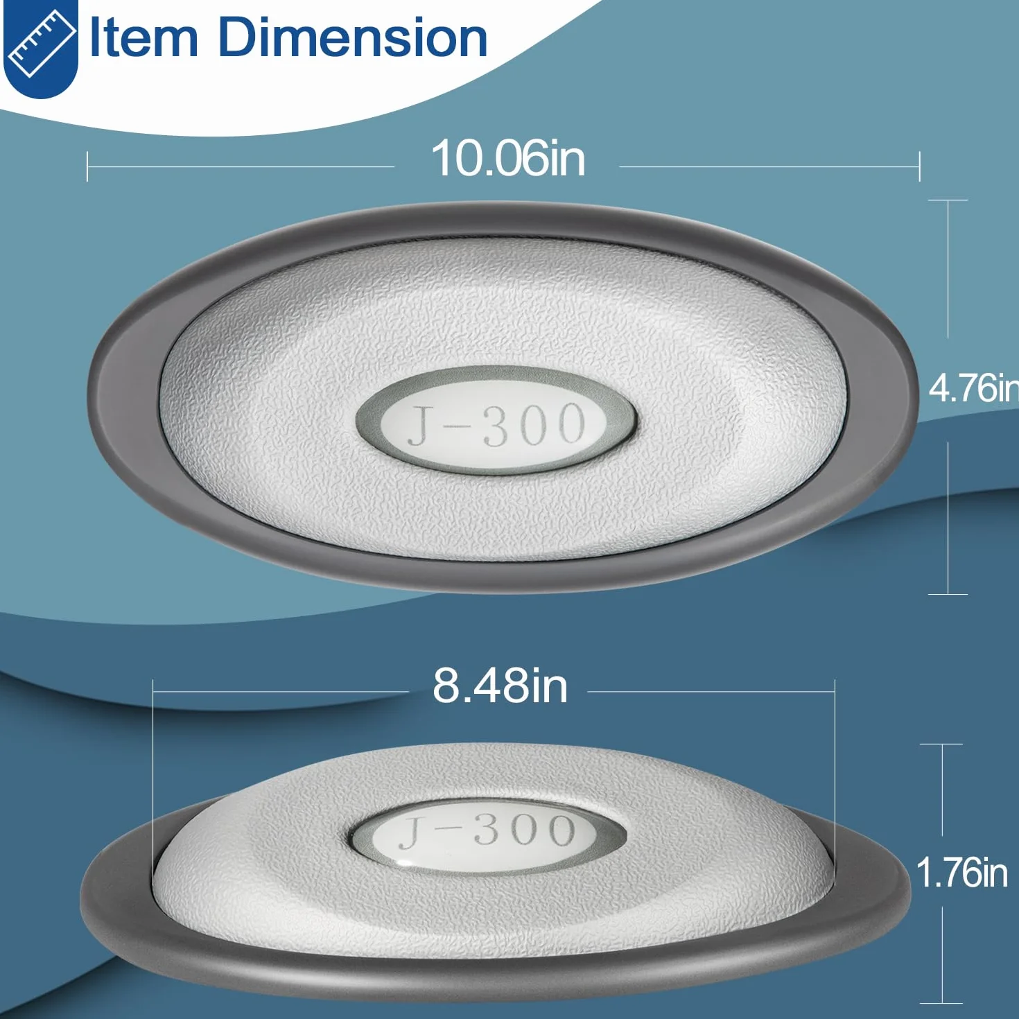 Lot de 4 Coussins Ovales + Support Arrière pour Jacuzzi J-300 Series Hot Tubs & Spas (2014-2018)