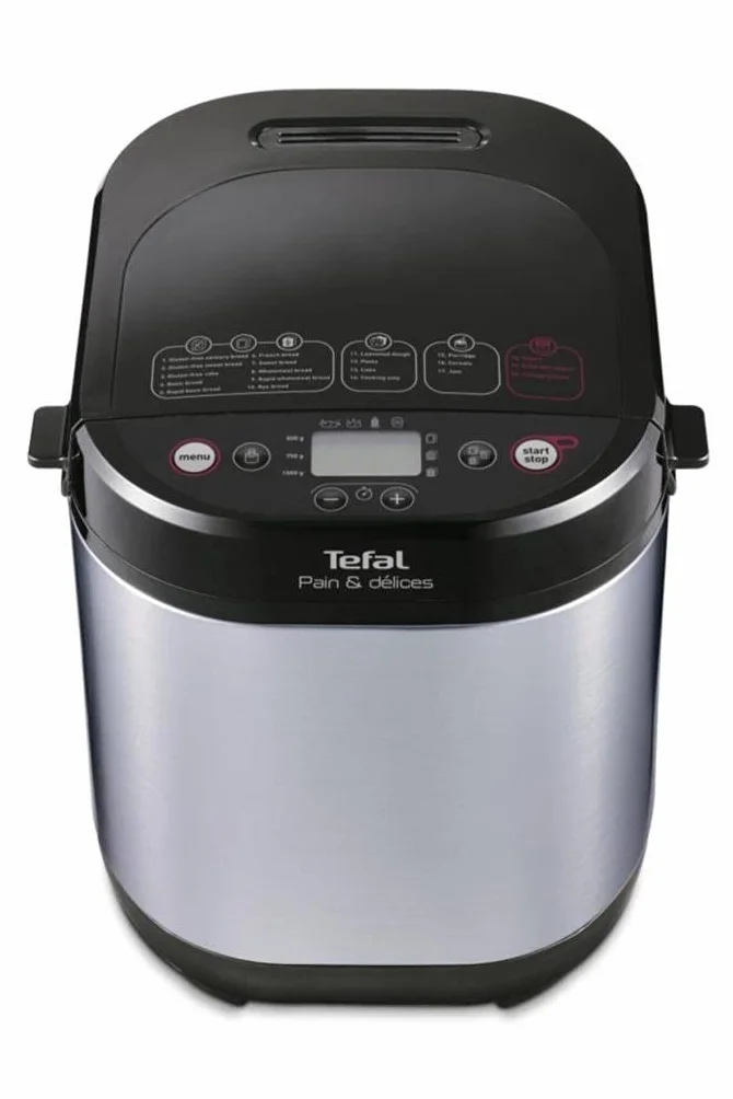 Machine à pain Tefal PF240E38, noir/acier inoxydable
