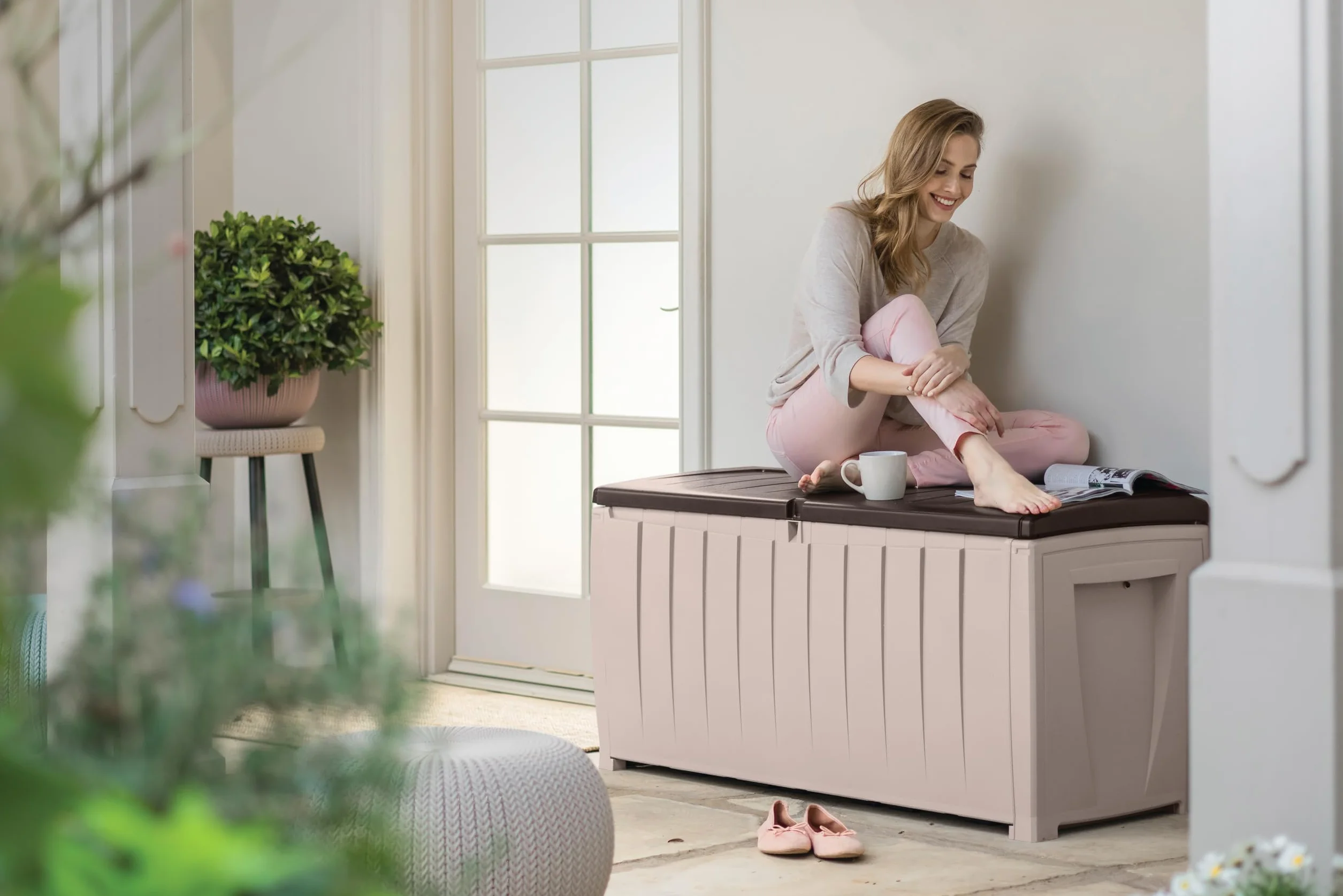 KETER Coffre de rangement extérieur NOVEL 340 litres