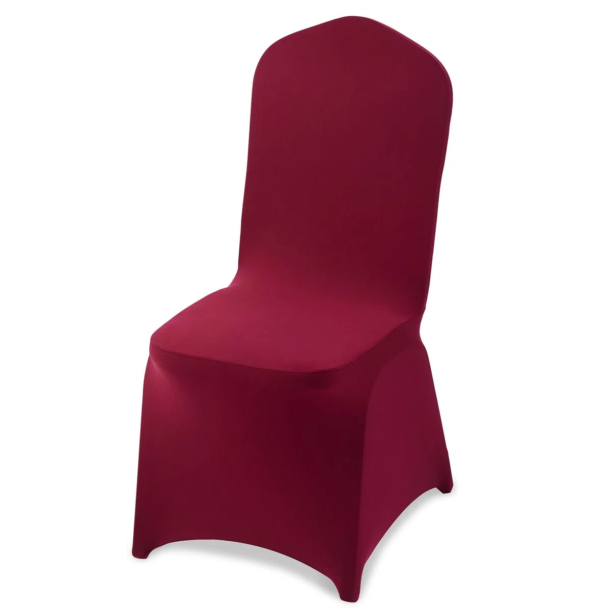 VEVOR Lot de 50 Housse de Chaise Extensible, Couverture Protecteur de Chaise en Polyester et Élasthanne, pour Mariage, Salle à Manger et Banquet, Convient aux Sièges Jusqu'à 51x45x95 cm, Bordeaux