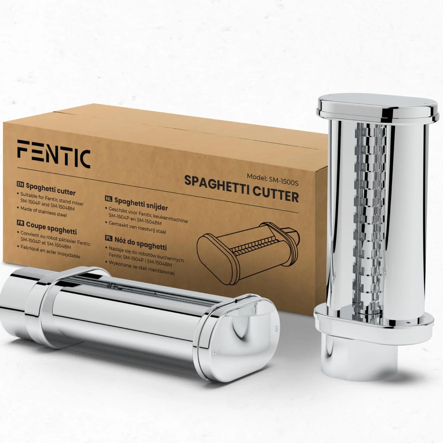Ensemble Machine à pâtes compatible SM-1504P et SM-1504BM - Fettuccine et Spaghetti Maker