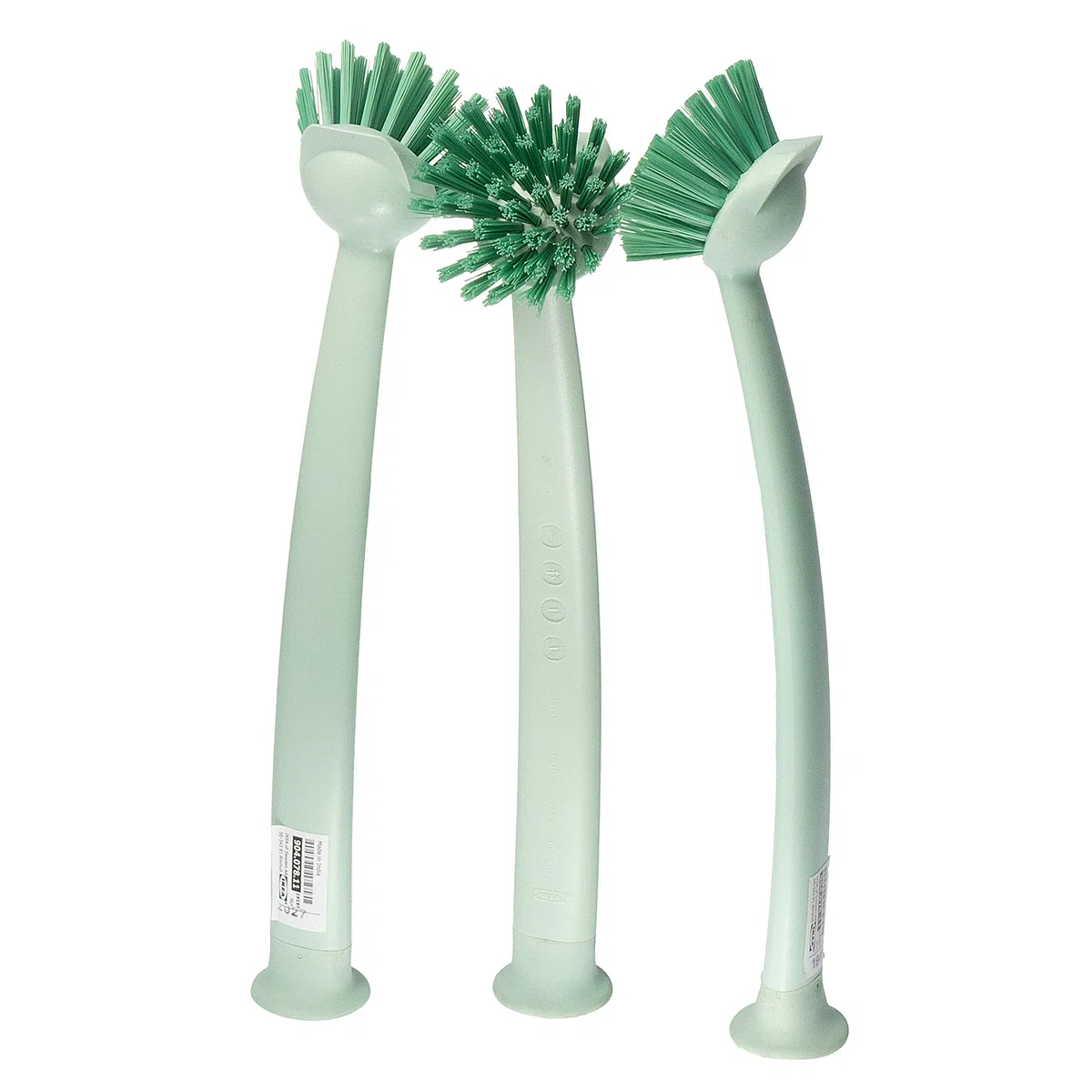 IKEA RINNIG Lot de 3 brosses à Vaisselle Vert Clair