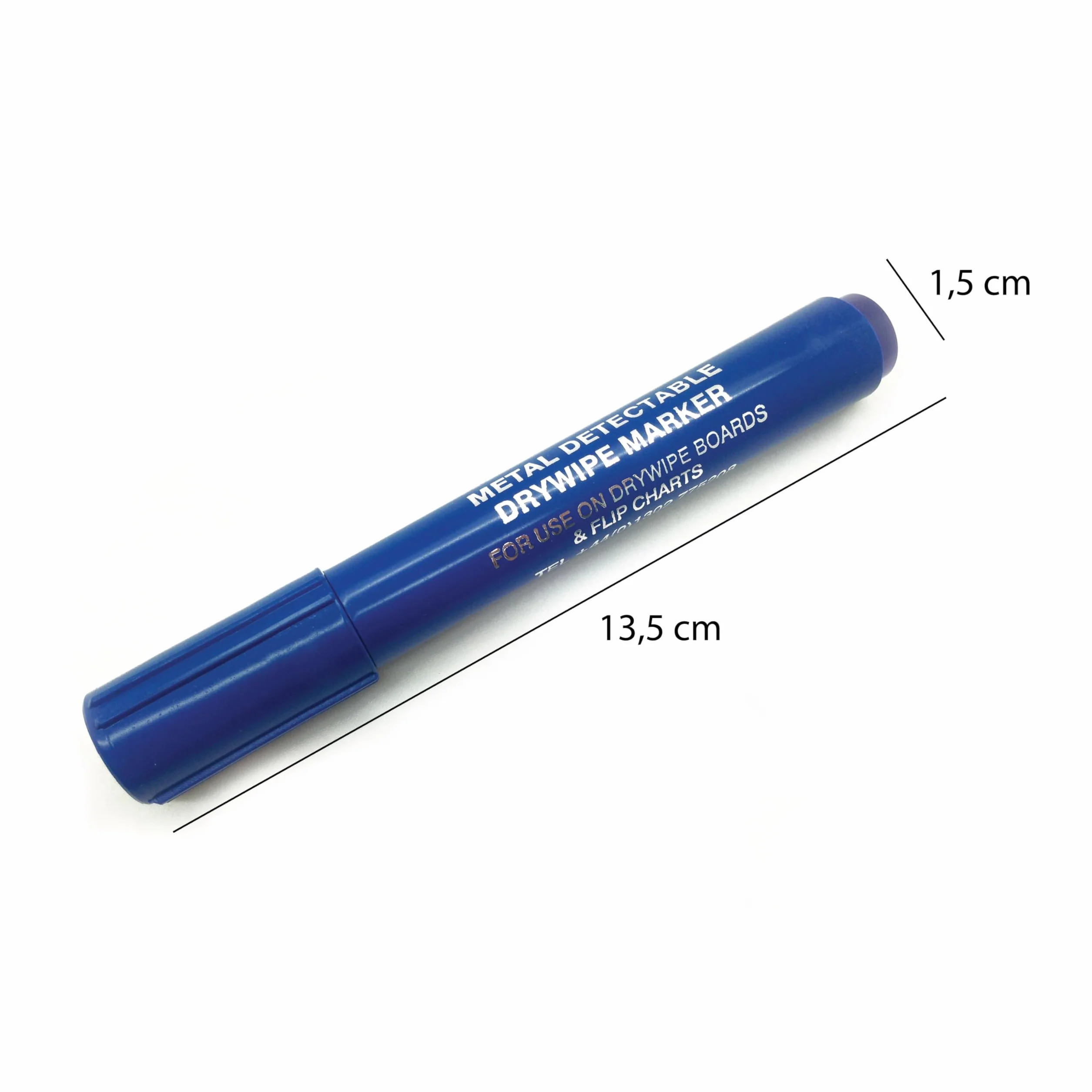 Maya Professional Tools Q0800–2/2 marqueur détectable métaux rayons X Lot 10 corps Bleu encre Bleue