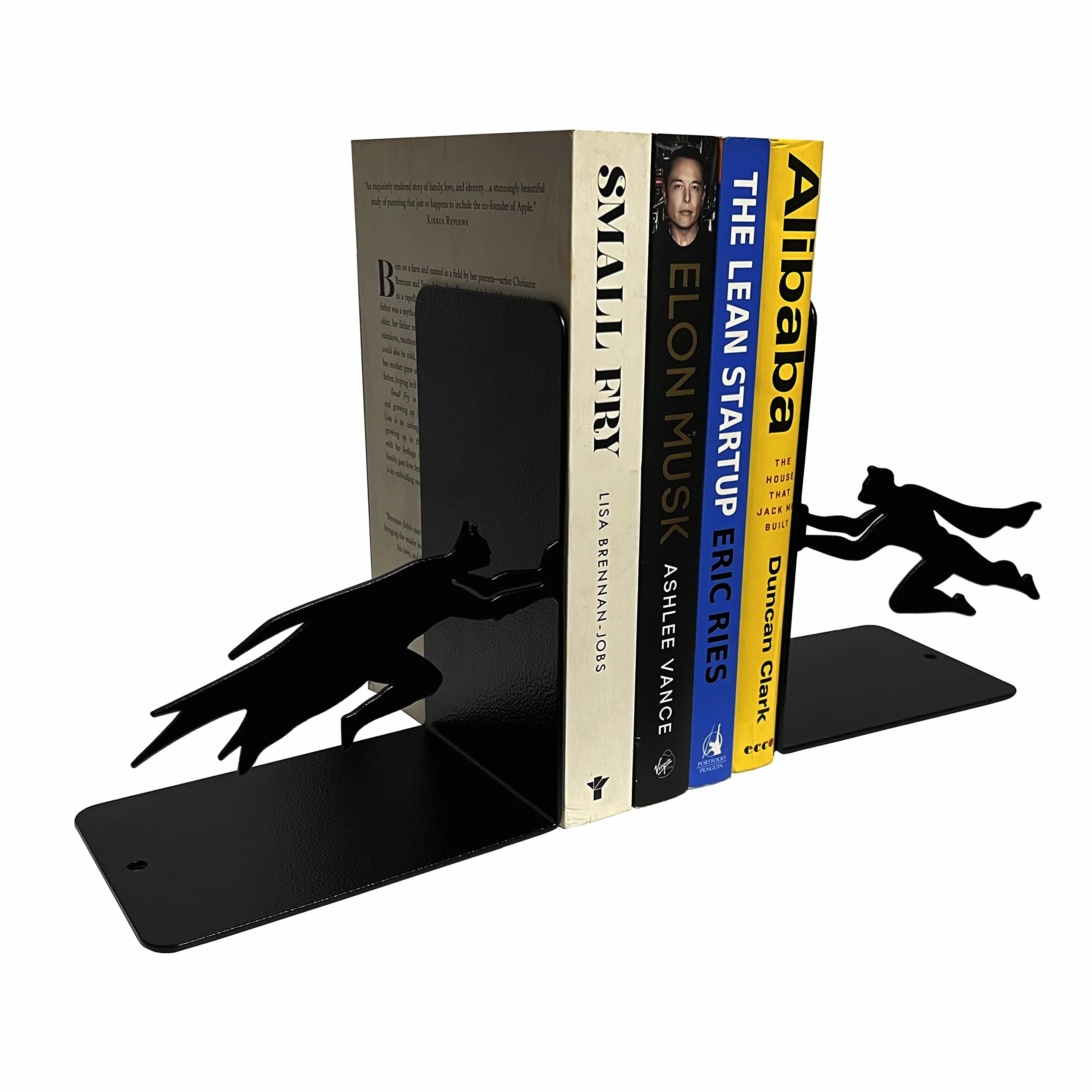 Serre-livres décoratifs super-héros en métal pour livres lourds, décoration maison 1,1 kg/paire