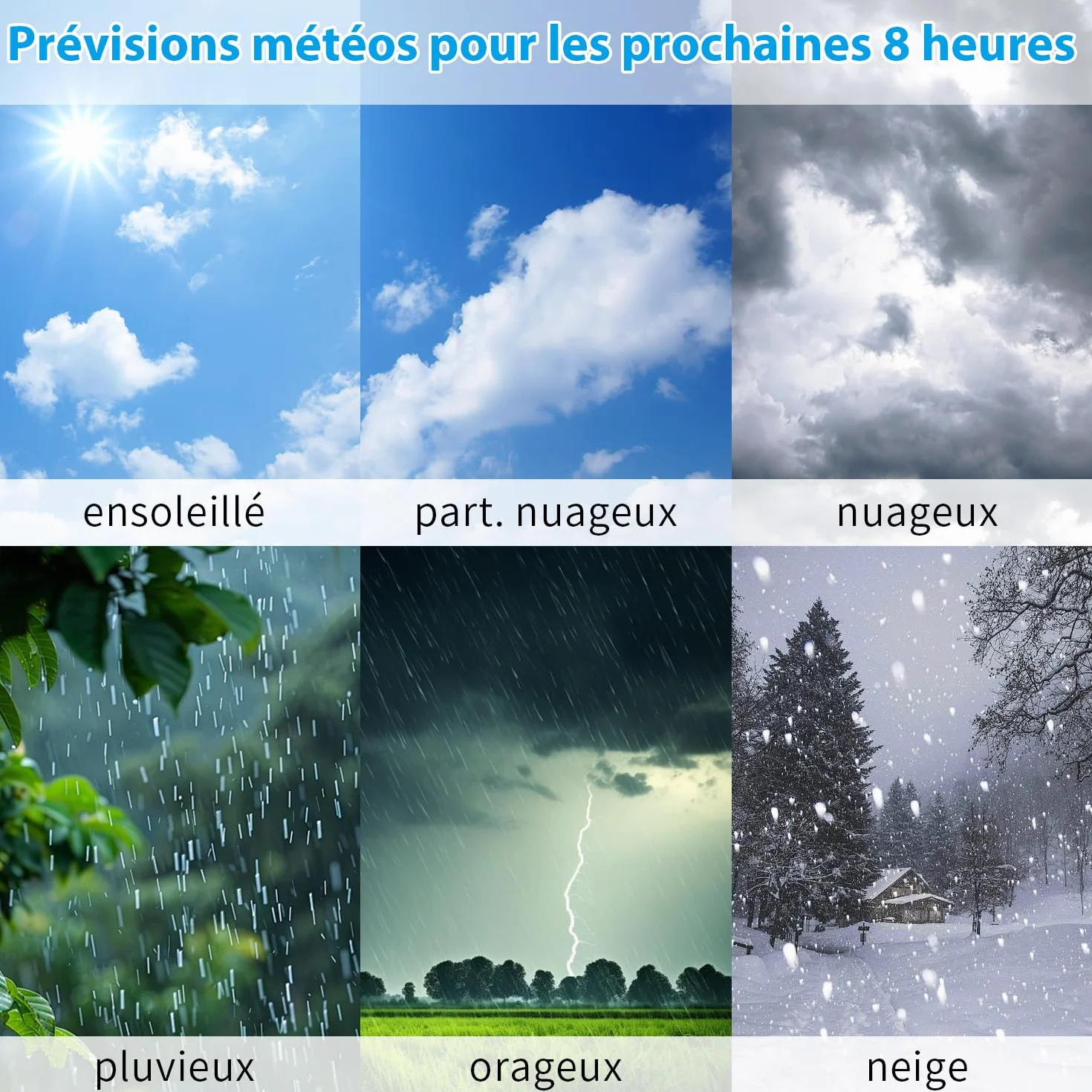 Uzoli EM3539E Réveil à Projection au Plafond avec Station Météo, Horloge Radio-piloté, Projecteur Rotatif 180°, Température, Humidité