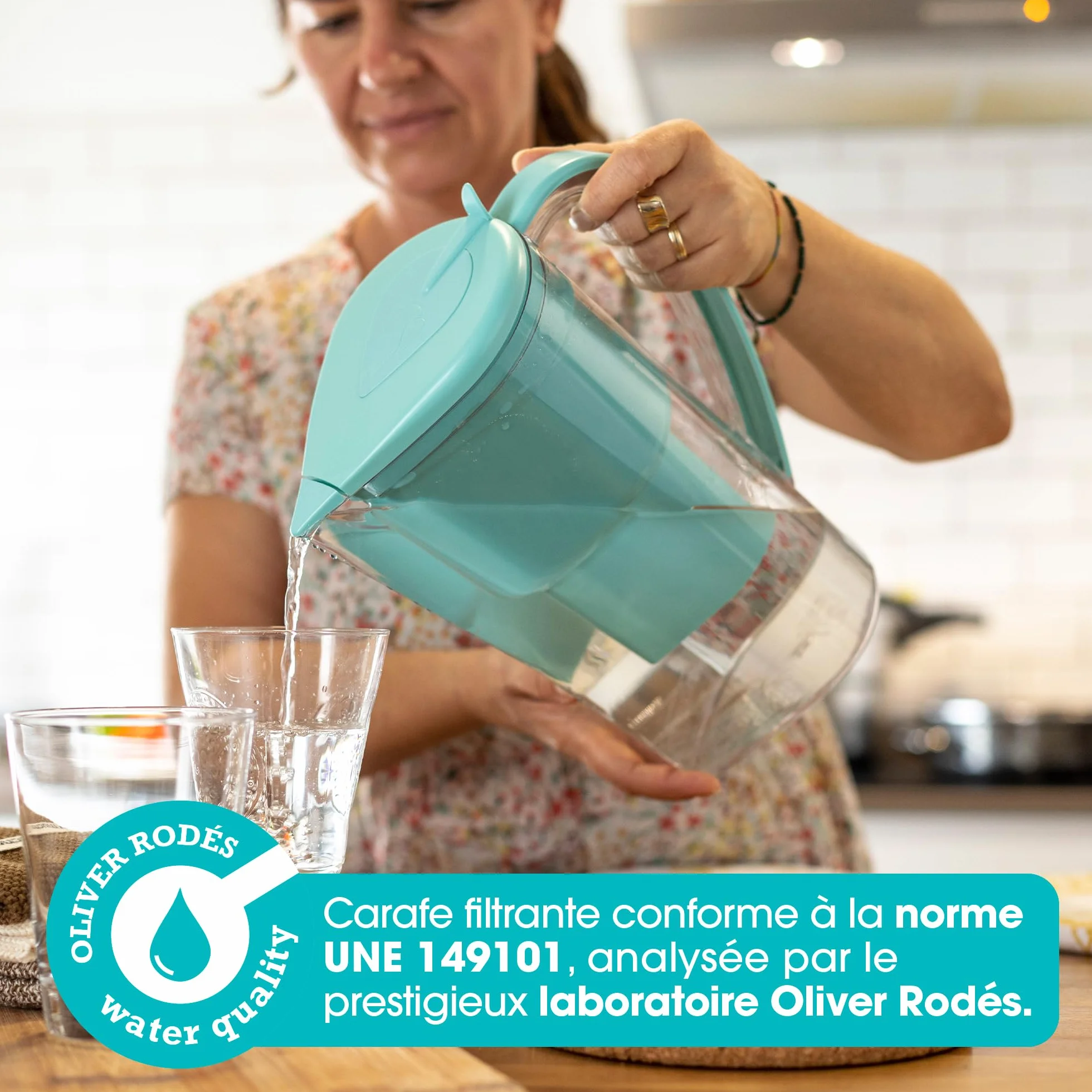 Carafe Filtrante Charbon Actif Eau Maison Alkanatur avec Filtre Basse Émission Sans Resine Ajoute Magnesium Fabrication Europeenne pH 9 Capacité 1.4L Water Filter Jug Hydrogène Élimine Métaux
