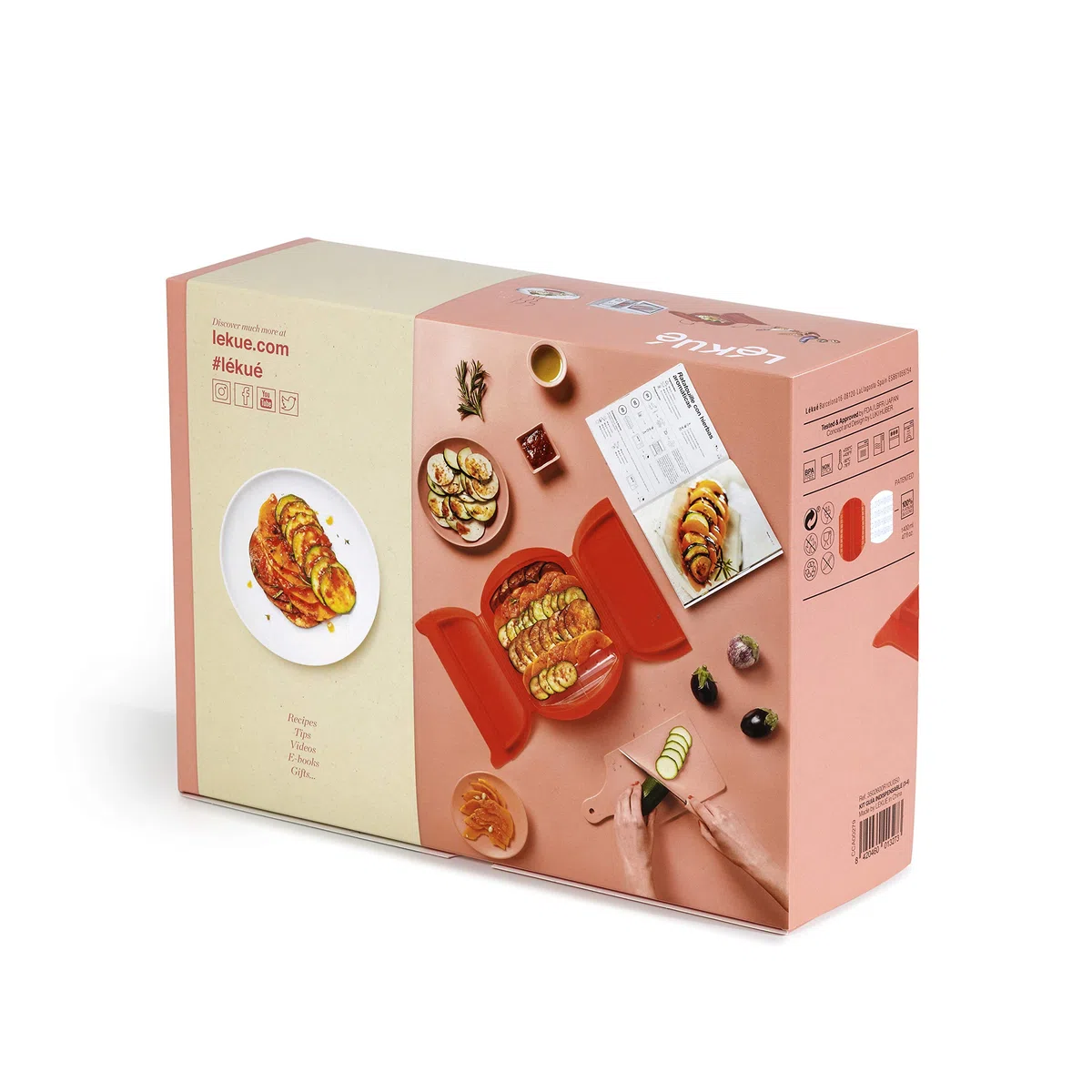 Lékué Kit pour papillote 3,4 p. avec livre recettes (espagnol)