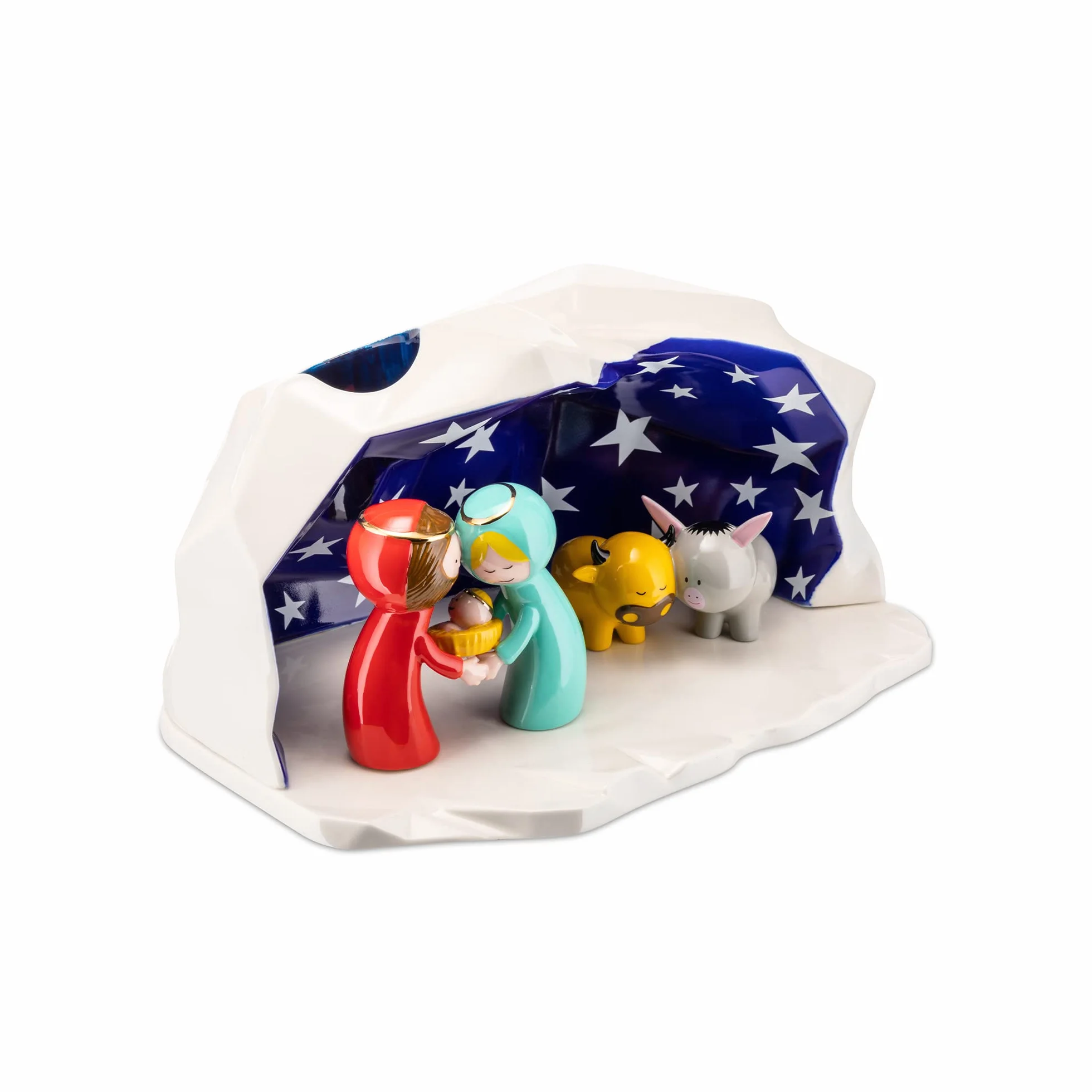 Alessi AGJ01 W Happy Eternity Baby Crèche - Porcelaine Blanc