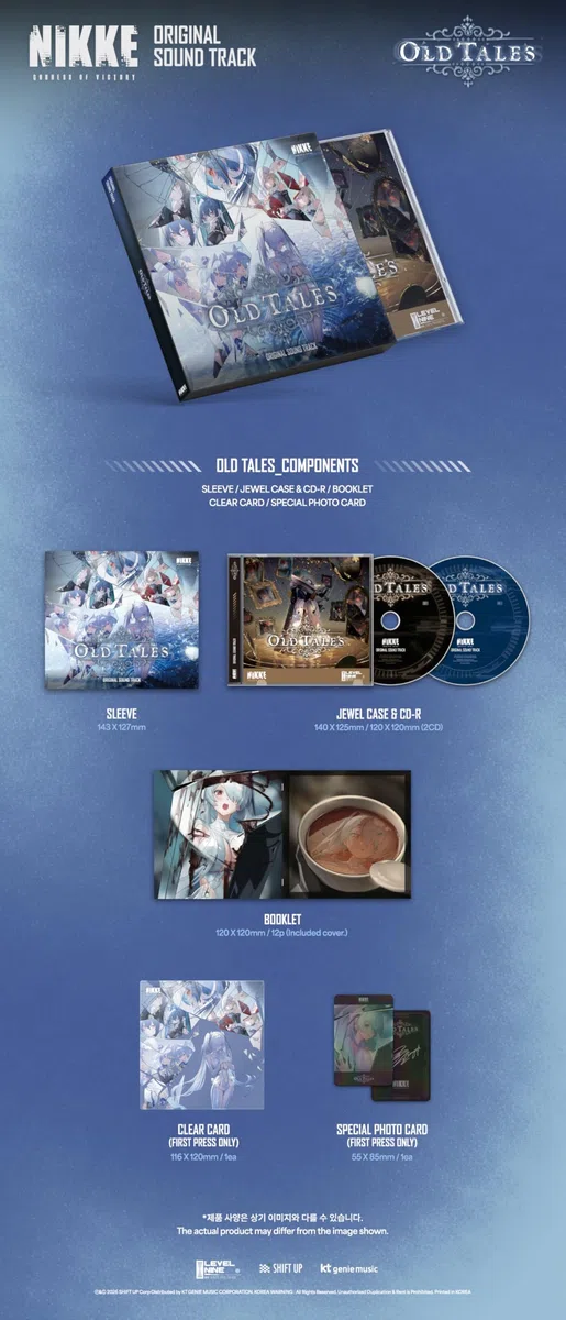 GODDESS OF VICTORY NIKKE OST avec suivi scellé (ensemble de 4 versions)