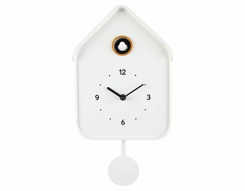 Horloge Coucou Blanc 20.6x39cm
