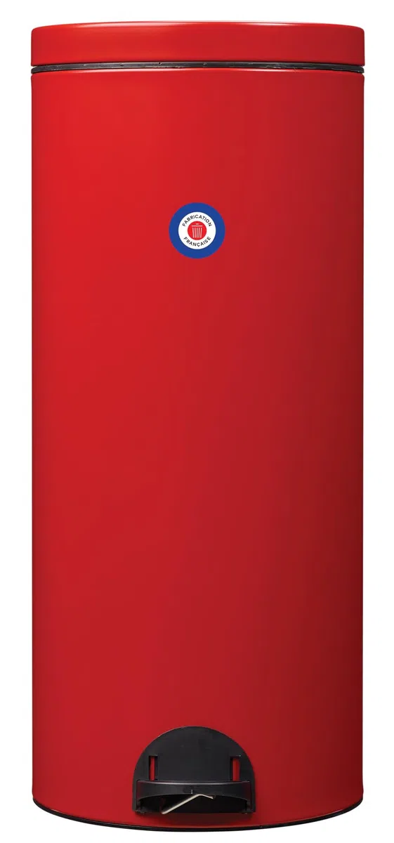 ROSSIGNOL Poubelle de cuisine, Poubelle 30L, Poubelle à pédale, Fabrication française, Seau intérieur amovible avec anse, Pratique ELORA