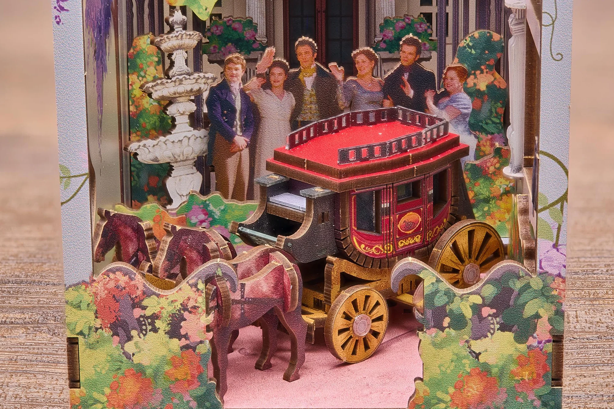 Revell Tiny Adventures Bridgerton Into The Light Book Nook LED Artisanat Miniature 3D Bois