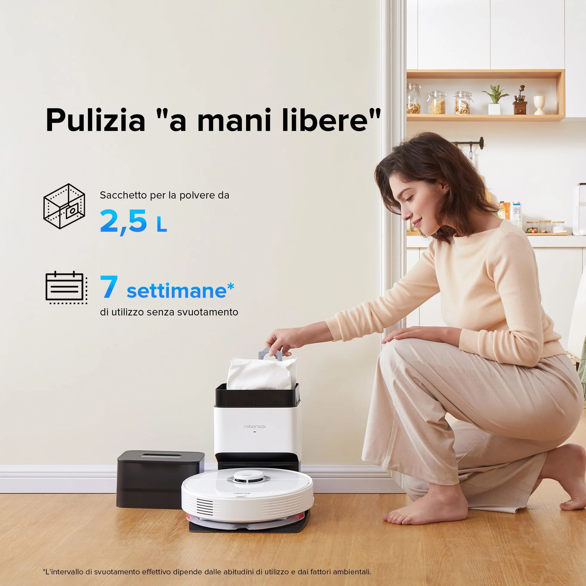Roborock Q7 Max+ Robot Aspirateur Laveur, 4200Pa, PreciSense LiDAR, 3D Cartographie, Zones Interdites