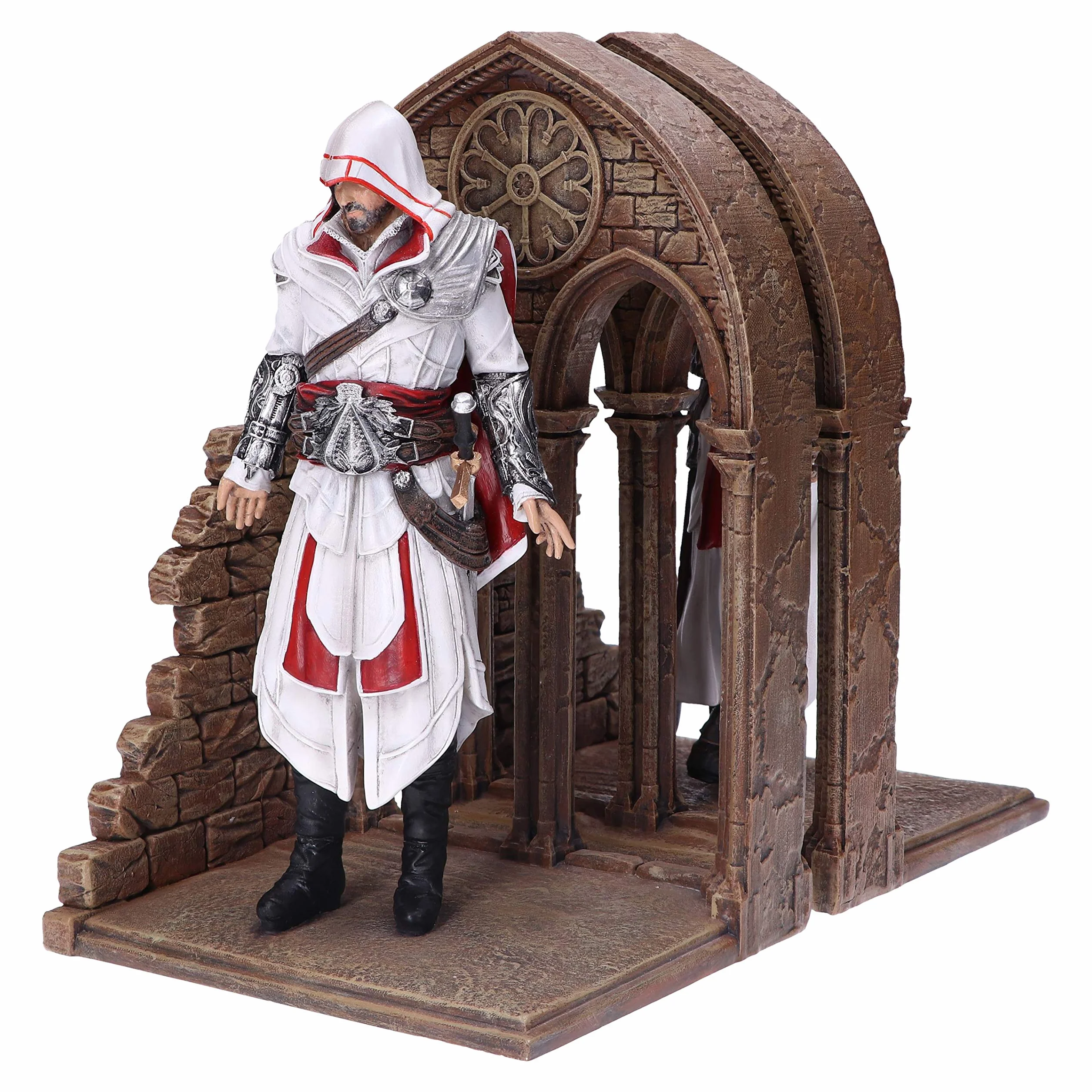 Nemesis Now Assassin's Creed Altair et Ezio Library Serre-Livres Marron 24 cm B5600T1