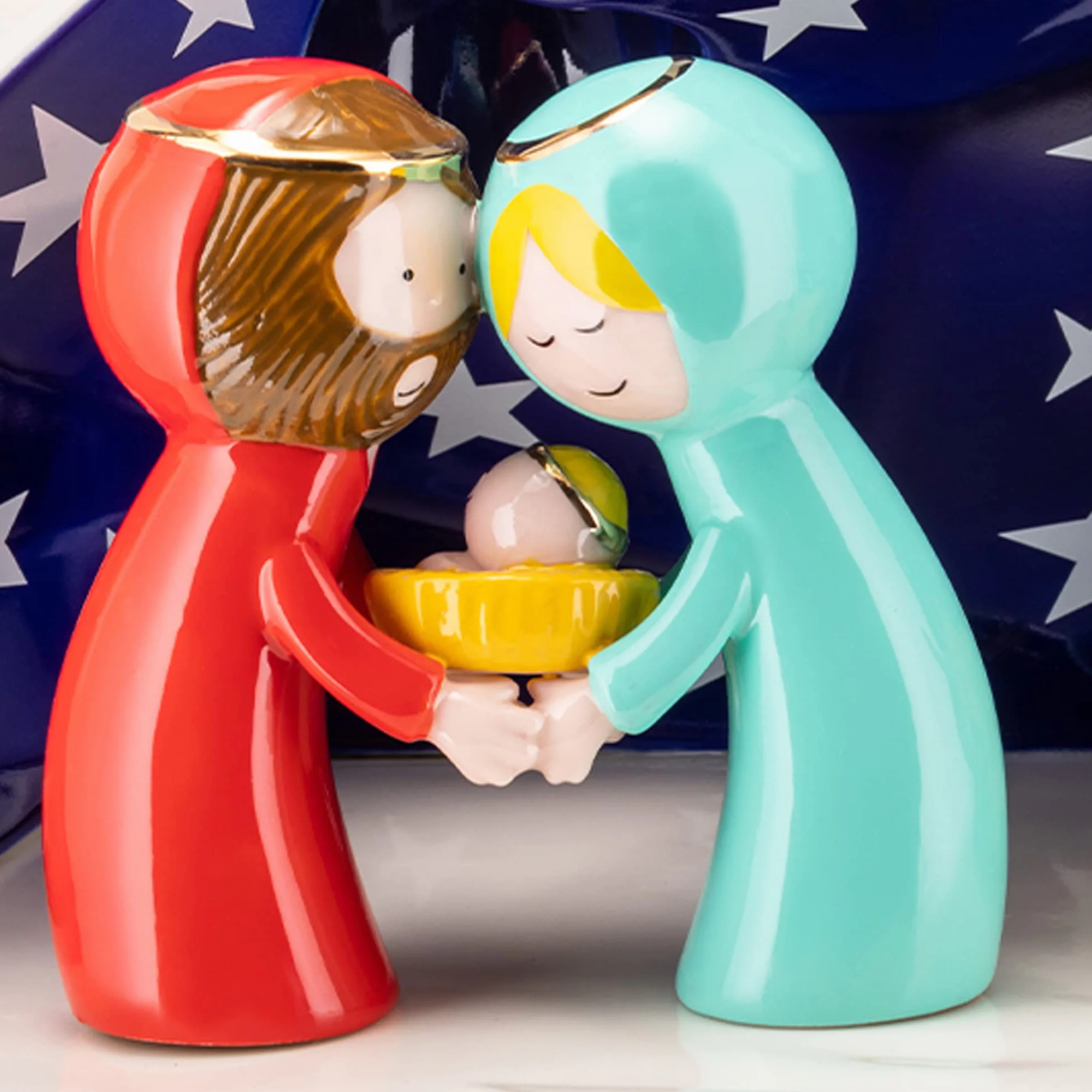 Alessi AGJ01 W Happy Eternity Baby Crèche - Porcelaine Blanc