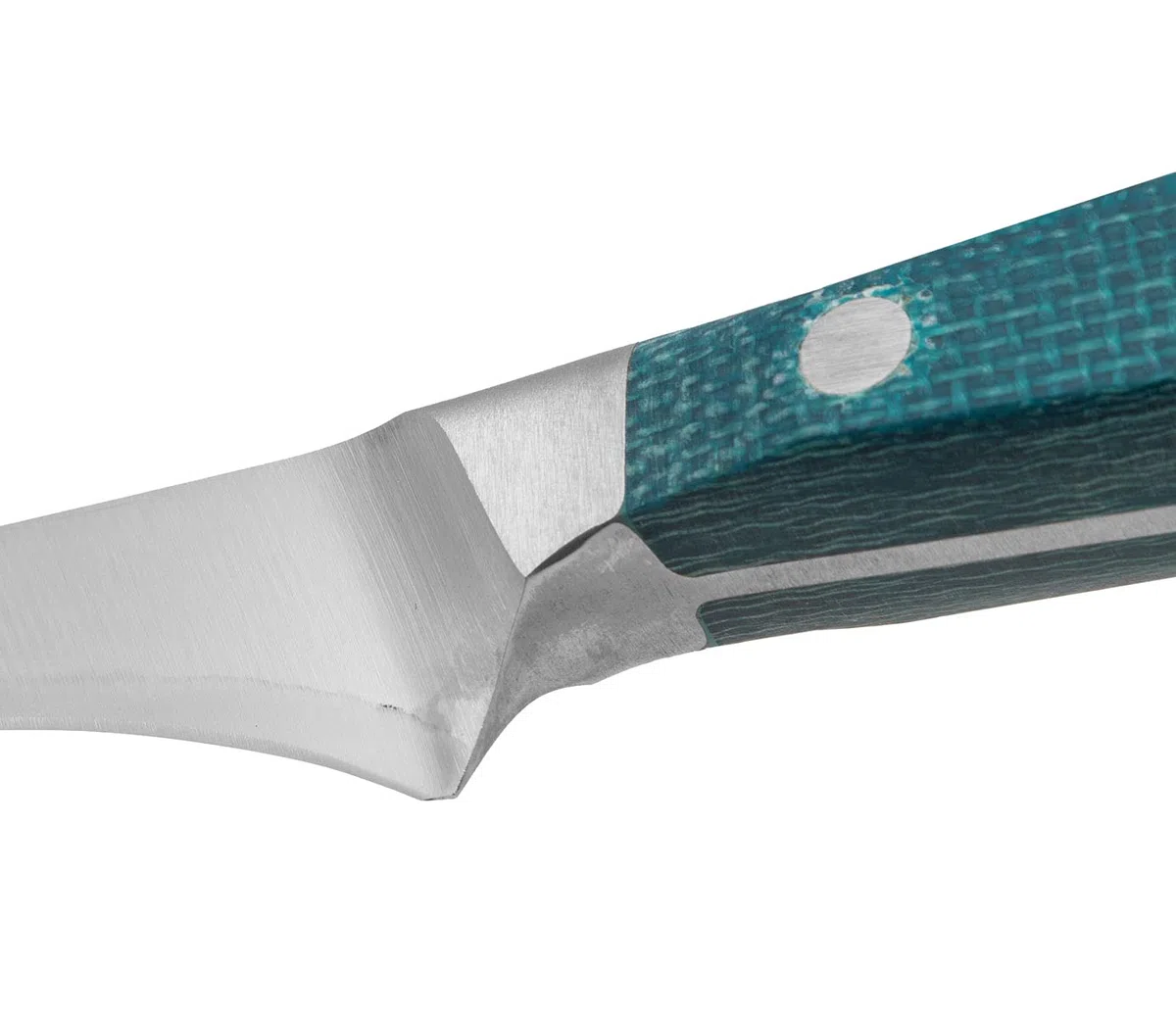 Arcos Couteau à Jambon Forgé avec Lame de 250 mm – Poignée en Micarta et Bord en Soie Spéciale, Plus Grand Confort et Résistance – Argenté, Série Brooklyn, Couleur Bleue