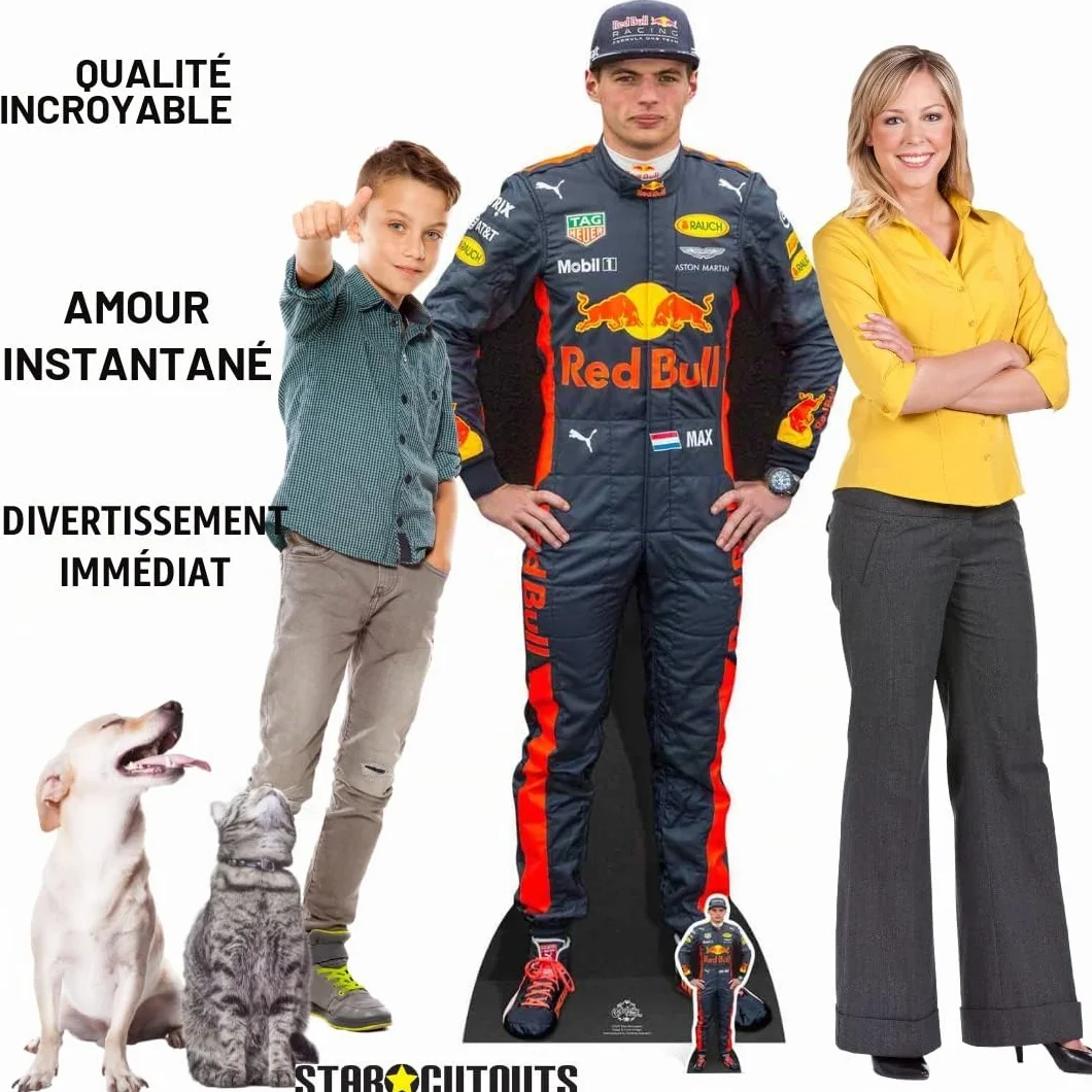 Star Cutouts Ltd CS667 Max Verstappen Carton Multicolore 177 x 74 x 177 cm