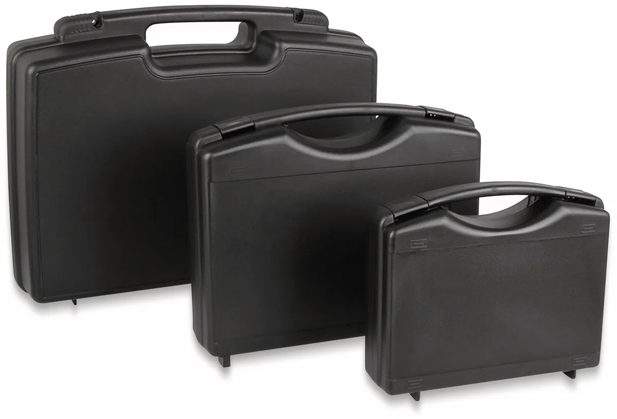 JOY-IT Mallette multi-usages en plastique, noire, 500 x 350 x 110 mm