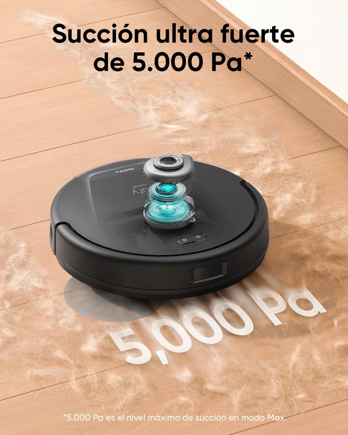 eufy L60 Ses Aspirateur Robot 2 en 1 5000 Pa Navigation Laser iPath Reconditionné