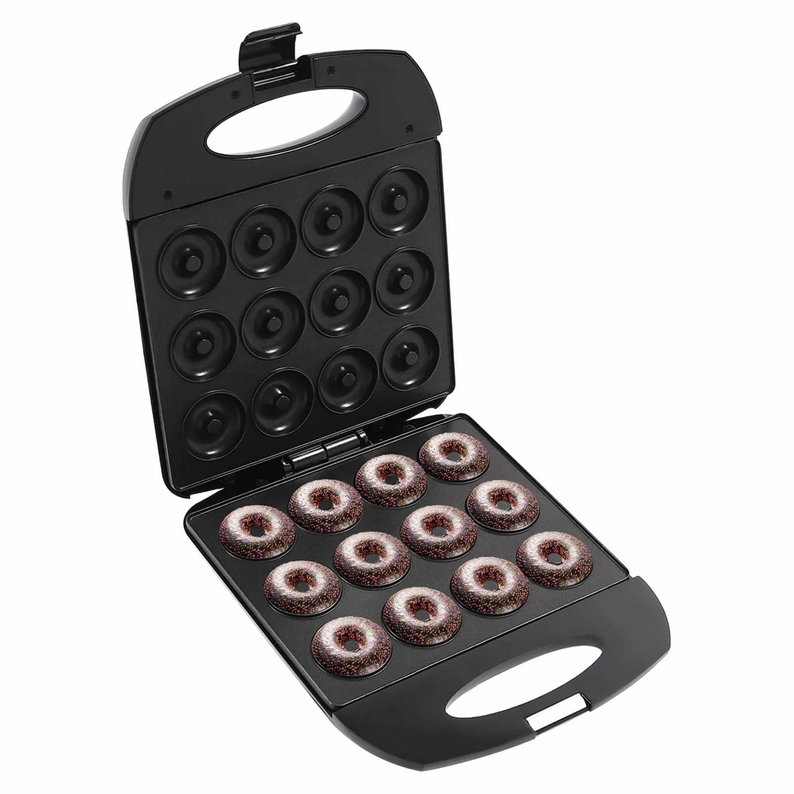 Moule à donuts 3 en 1 pour petite machine à pâtisserie pour les fêtes de famille et les loisirs 200 W