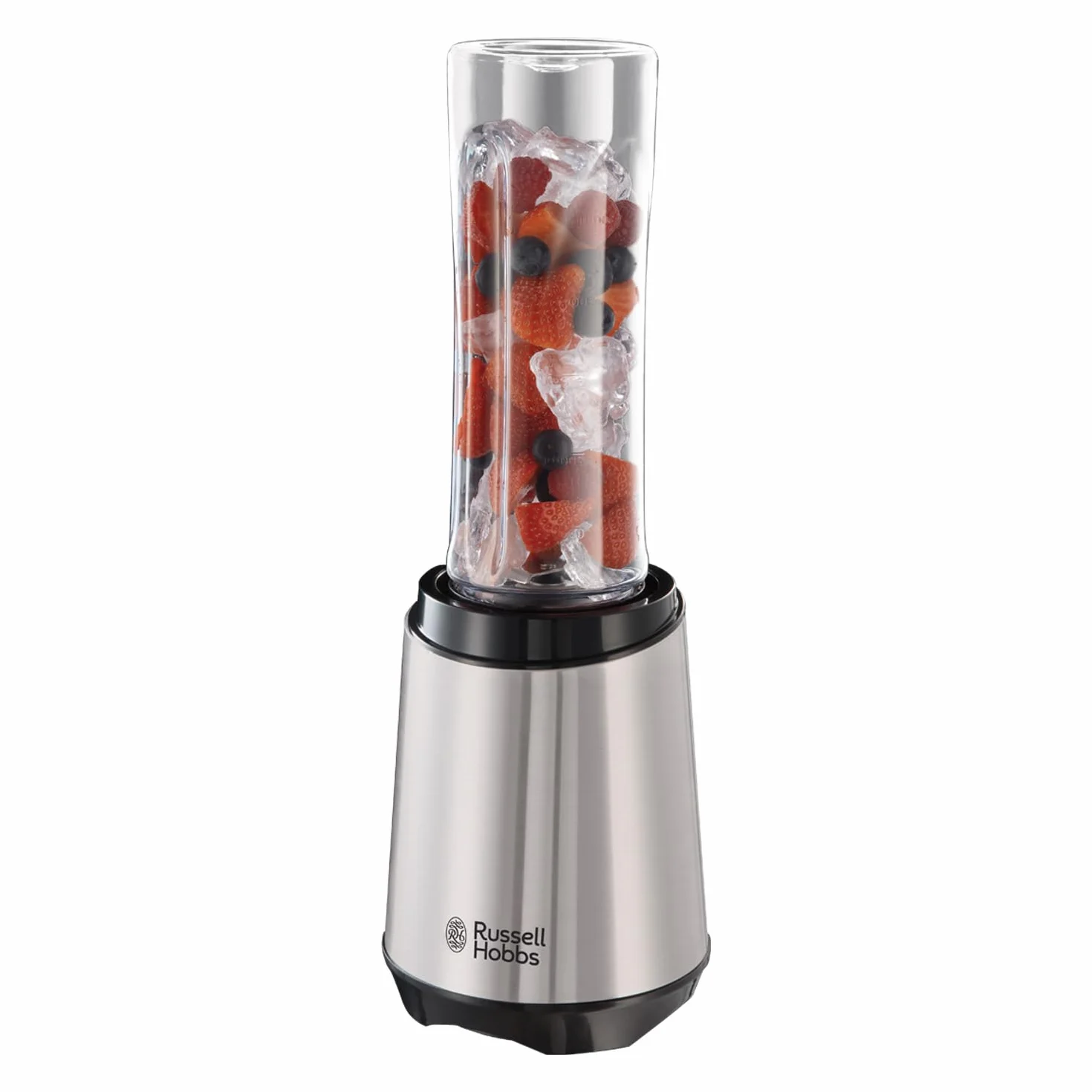 Russell Hobbs Blender [Portable, Compact, Léger] Mixeur (Puissant, 1 gourde portable 600ml + couvercle inclus sans BPA, Smoothie, Shaker protéine, lames en acier inox, lave-vaisselle) 23472-56