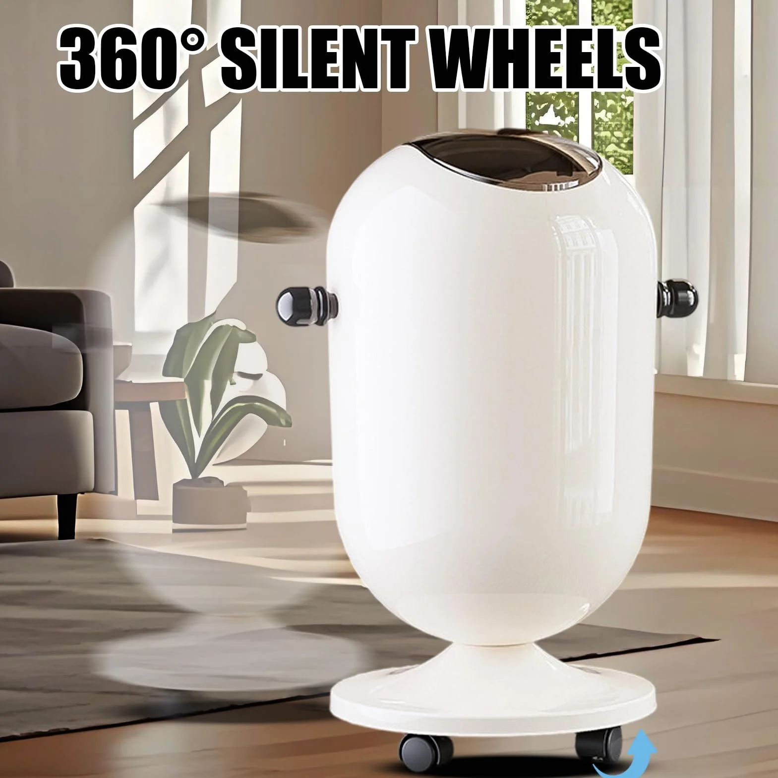 Poubelle En Métal 15L Avec Couvercle Pratique Pour Cuisine Salle De Bain
