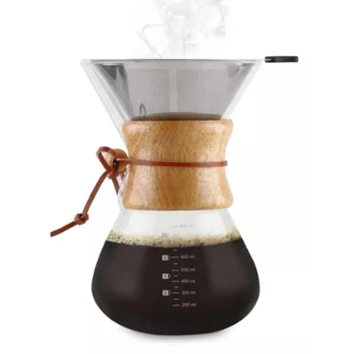Tyenaza Cafetière à Verser De 800 Ml, Cafetière, Goutteur De Café Manuel En Verre à Haute Teneur En Borosilicate Avec Filtre En Acier Inoxydable, Pour Salles De Réunion, Tables Et Maison