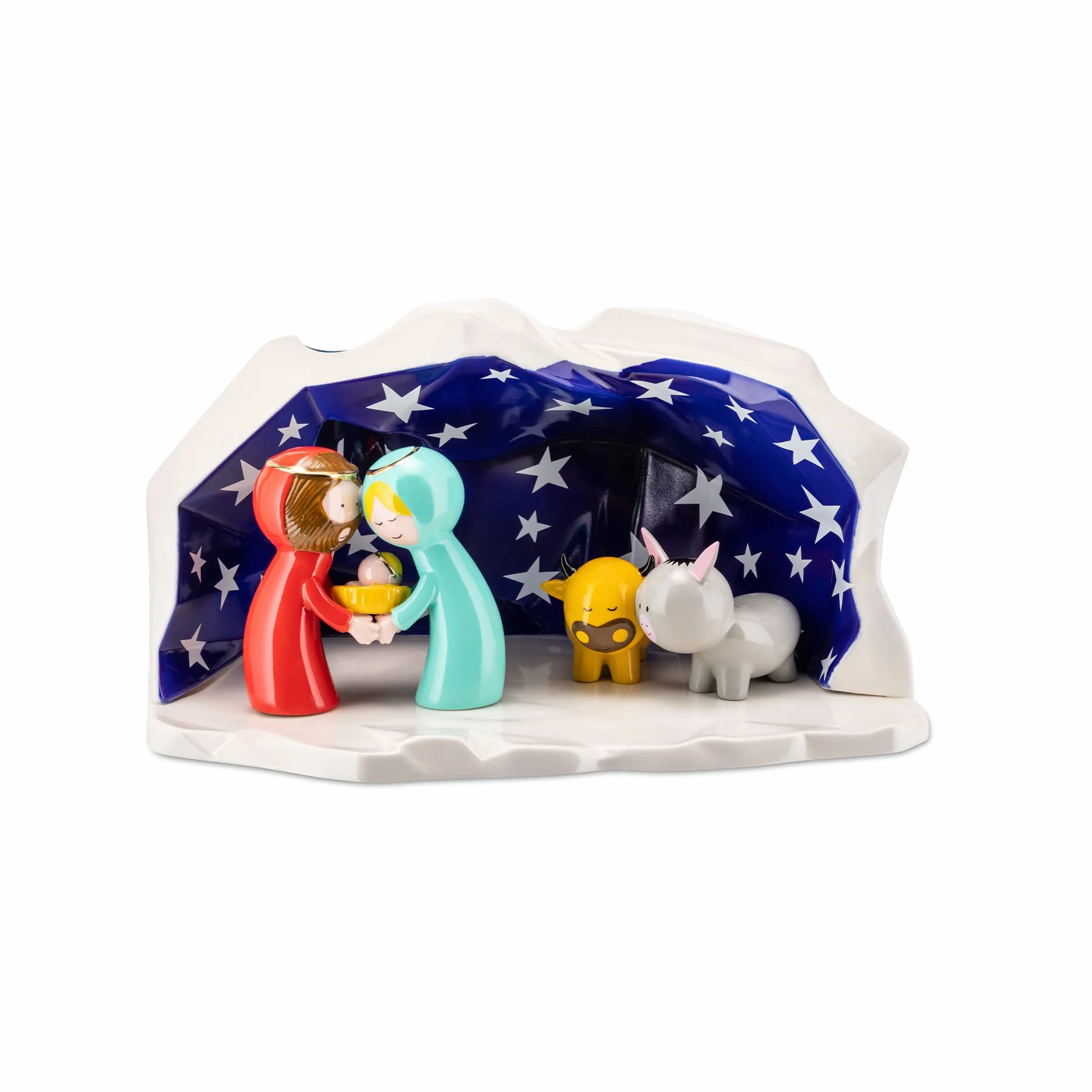 Alessi AGJ01 W Happy Eternity Baby Crèche - Porcelaine Blanc