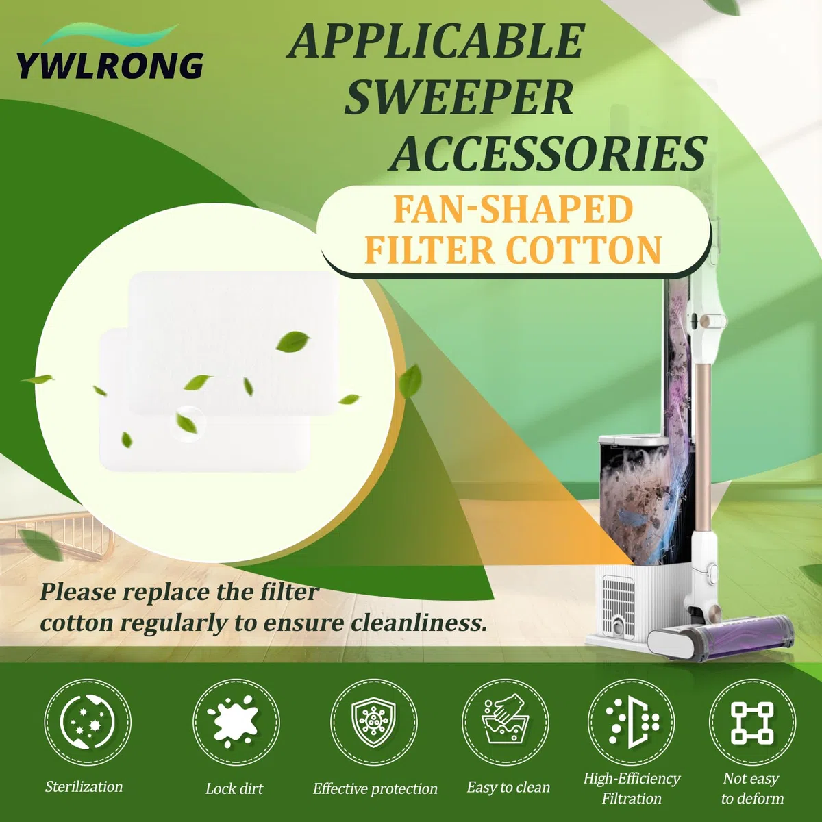 7 IW3612EU Filtres à Eponge pour Shark Detect Pro IW3612EUT IW3612AMZEU IW3611EU IW3611D Filtre Aspirateurs Humides et Secs Accessoires