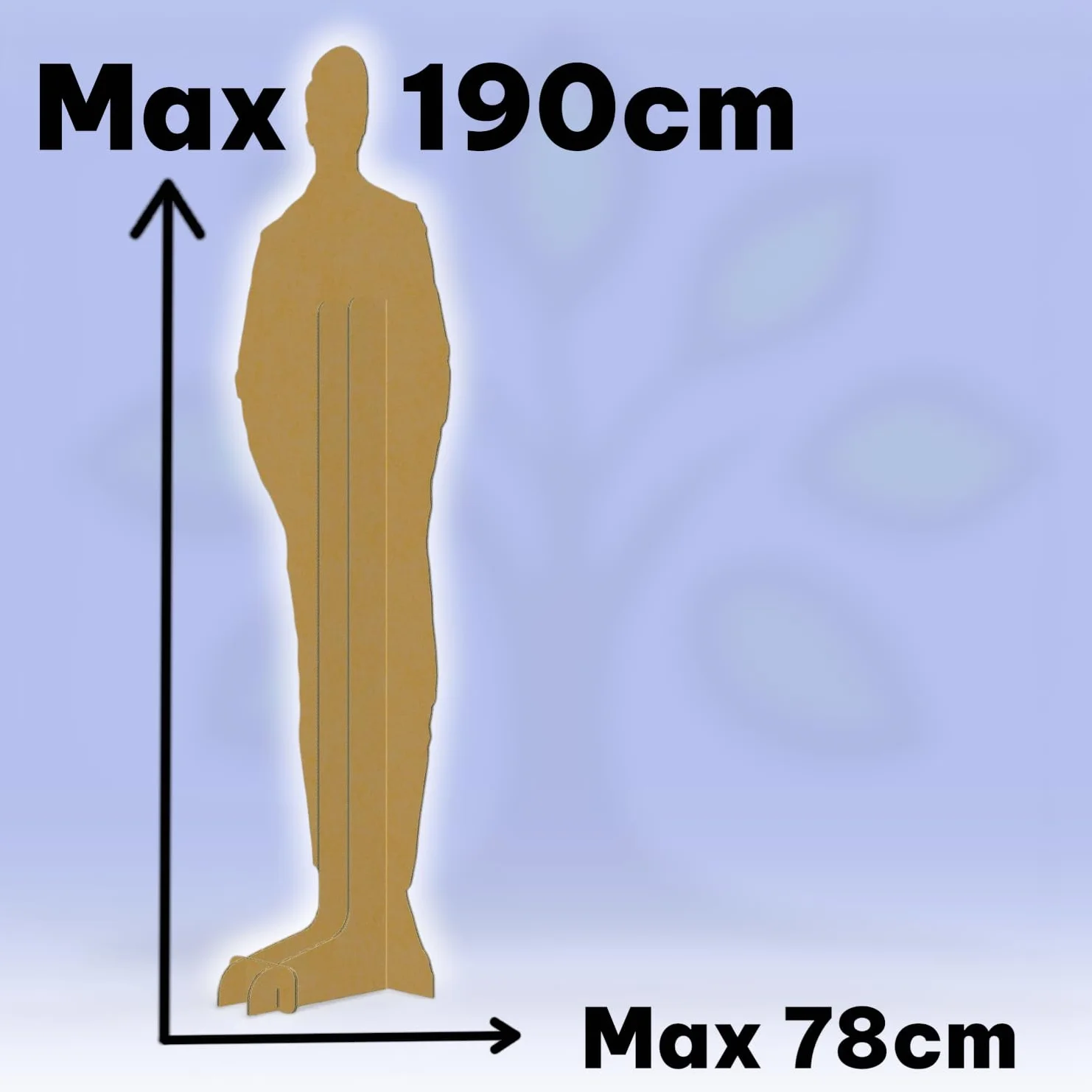 Mr. Bloom Silhouette Carton Grandeur Nature Personnalisable Figurine en Carton Fabriqué dans l'UE