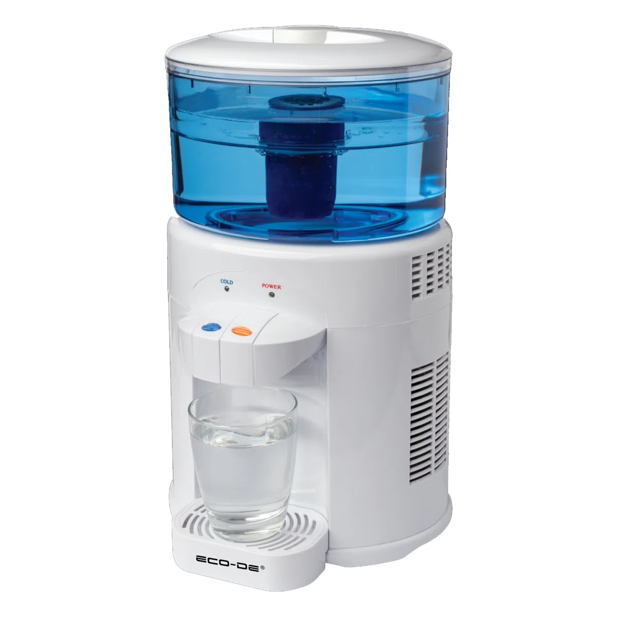 ECODE® Distributeur d'Eau Froide et Naturelle, Eau Fraîche, Tempérée, Carafe Filtrante Electrique, 2,8L, Réduit PFAS, Calcaire, Chlore, Métaux Filtre Multicouche, Eau Filtrée Avec Grand Goût et Pureté